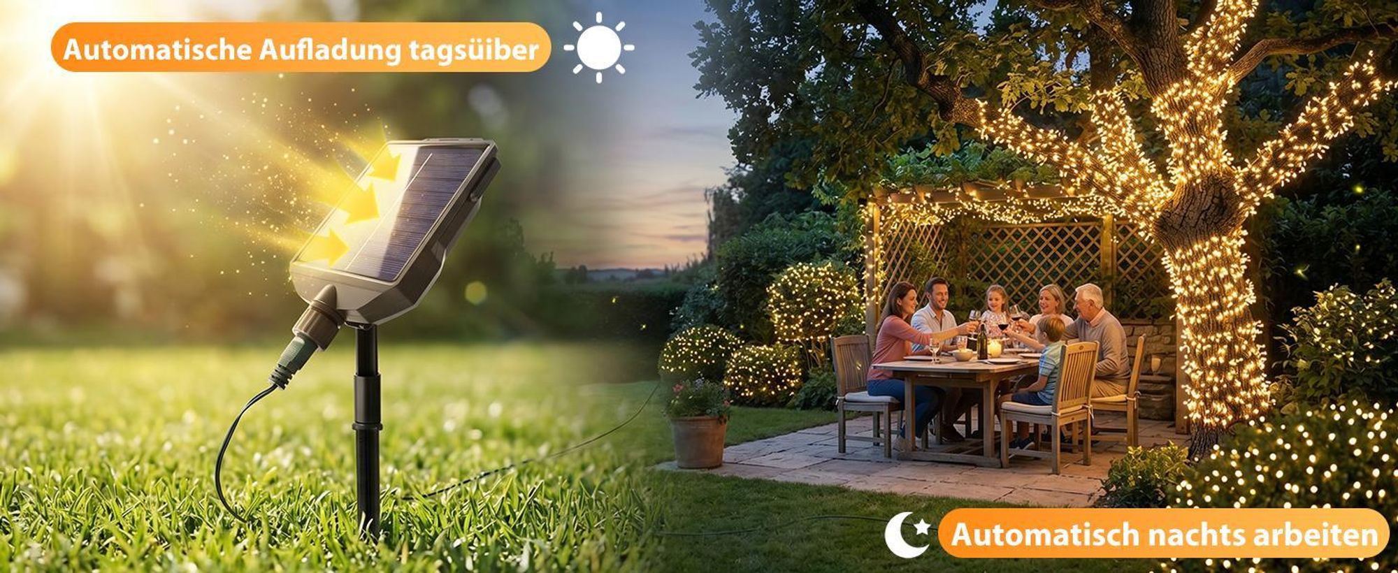 SALCAR 800 LED Solar Lichterkette Aussen 16m Cluster Lichterkette Außenmit Fernbedienung, 13 Modi Solarlichterkette Outdoor Deko