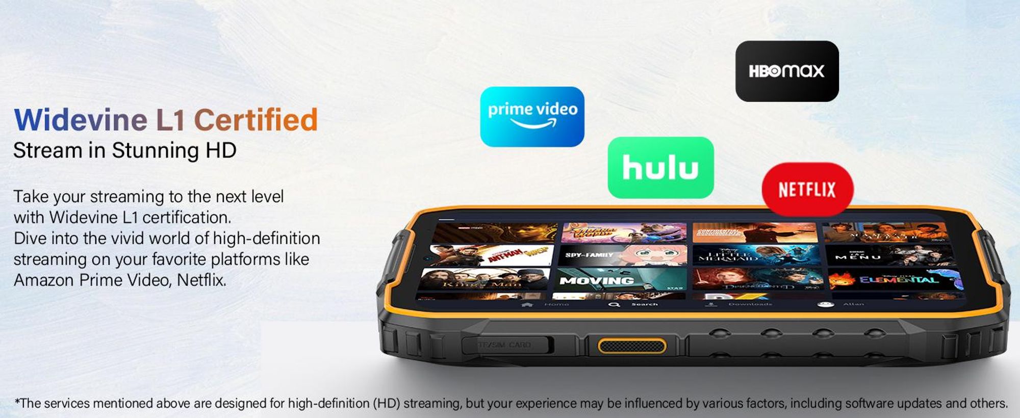 Ulefone RugKing 4 Pro Outdoor Smartphone ohne Vertrag Android 15 - 16GB+256GB - 10200mAh 48MP 6.56" 120Hz AI Rugged Handy IP68/OTG/NFC, Orange