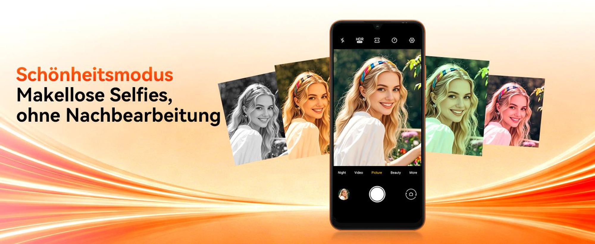 Blackview Wave 10C smartphone Ohne Vertrag, Android 16, 6.88", 120Hz, 1080p, Dual SIM, Face ID, 5000 mAh, Gemini AI, DokeOS 5.0, 1080p, 4G