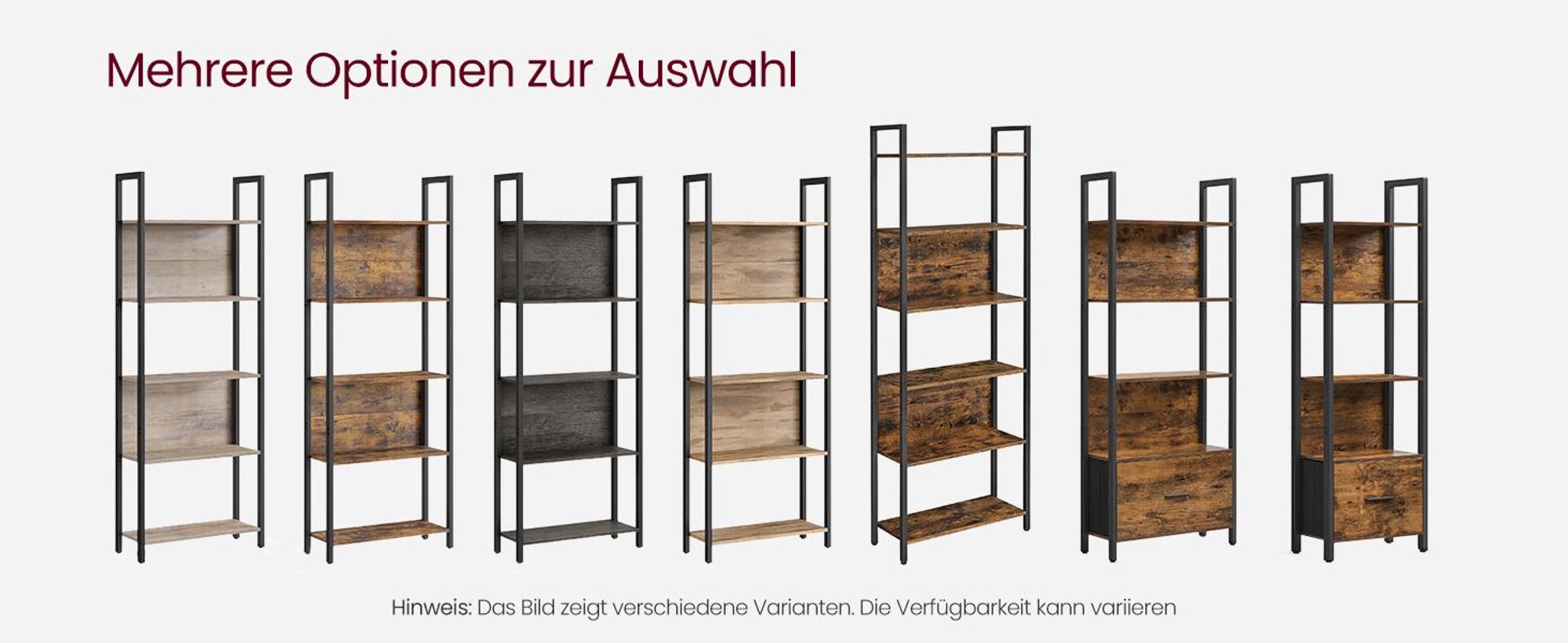 VASAGLE Bücherregal, Küchenregal, Standregal, multifunktional, 6 ebenen