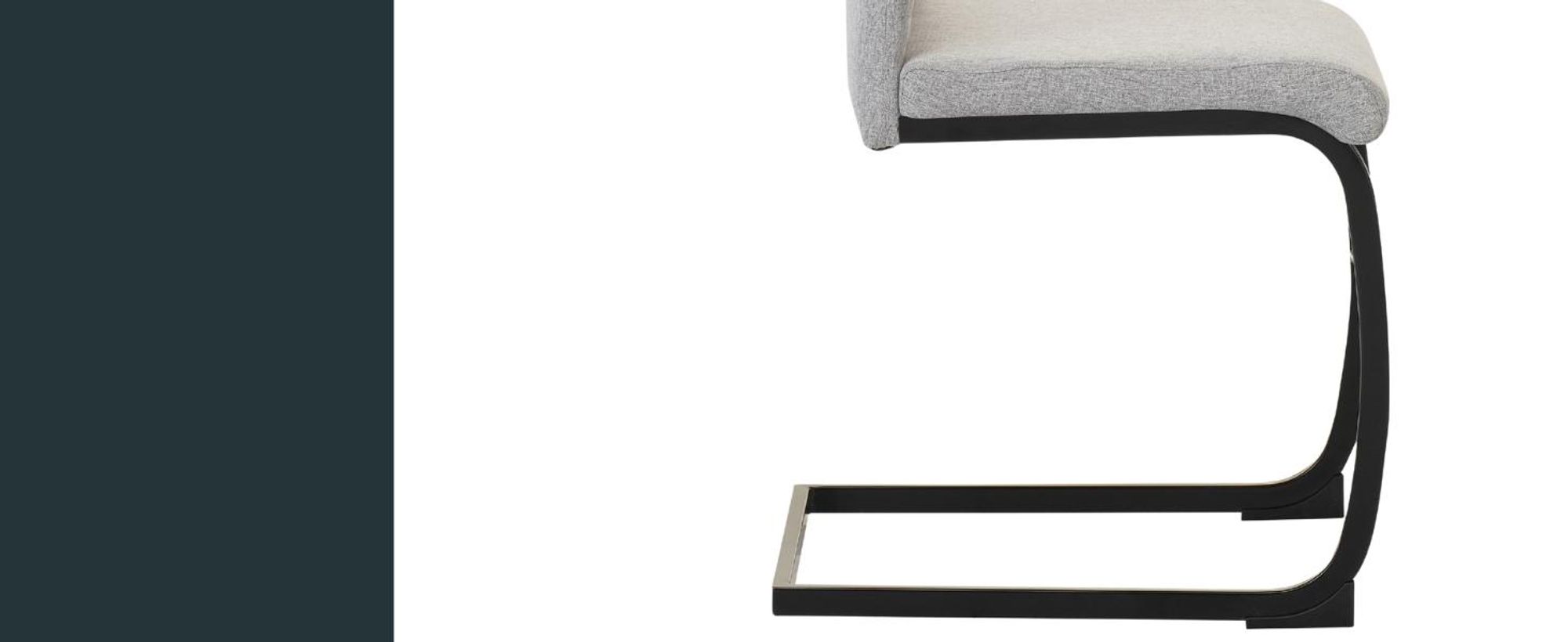 ALBATROS Freischwinger Stuhl TURANO 4er Set, Grau - Esszimmerstuhl Schwingstuhl mit Modernem Design, Stoff-Bezug, Dicke Polsterung - Küchenstuhl, Polster-Stuhl Esszimmer, Esstisch Stuhl