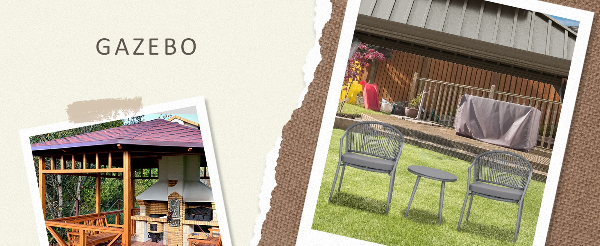 Outsunny Rattan Bistroset Sitzgruppe Gartengarnitur mit 2 Sesseln Couchtisch