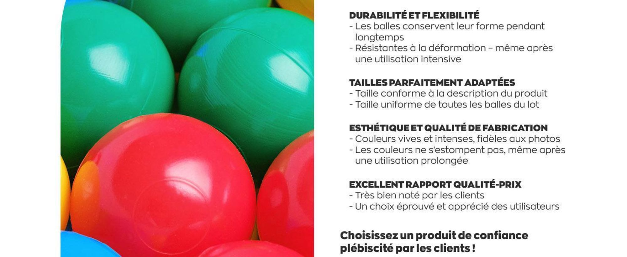 MISIOO Balles pour bain de balles - Balles multicolores pour bain de balles - Balles Ø 6 cm - Balles en plastique fabriquées en 100% LDPE - Jouets bébé - 200 pièces - Mix