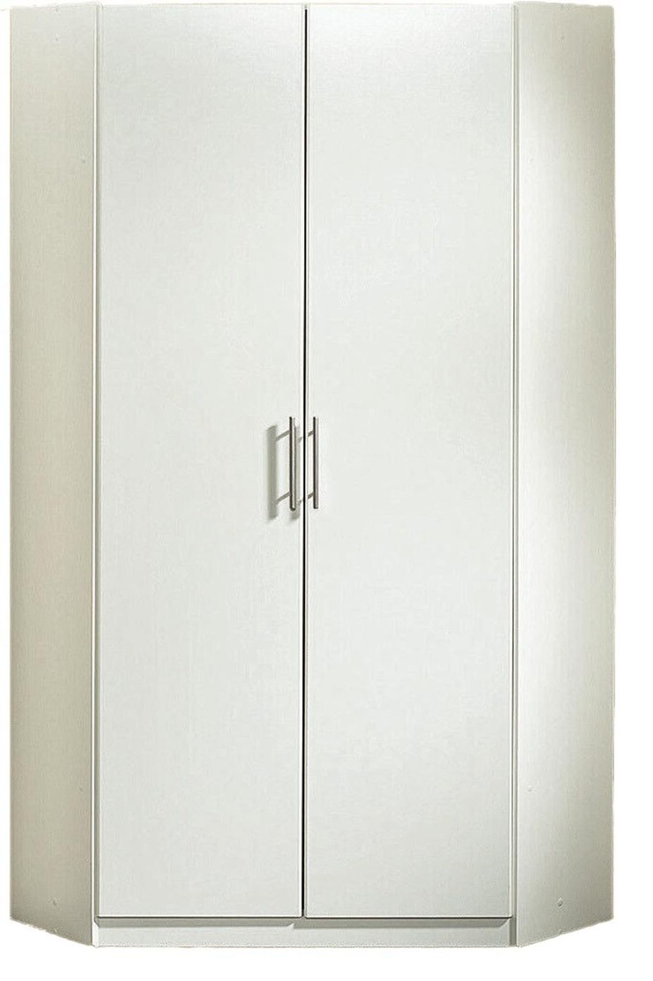 freiraum Eckschrank Runner – Eckkleiderschrank mit 8 Einlegeböden und 2 Kleiderstangen