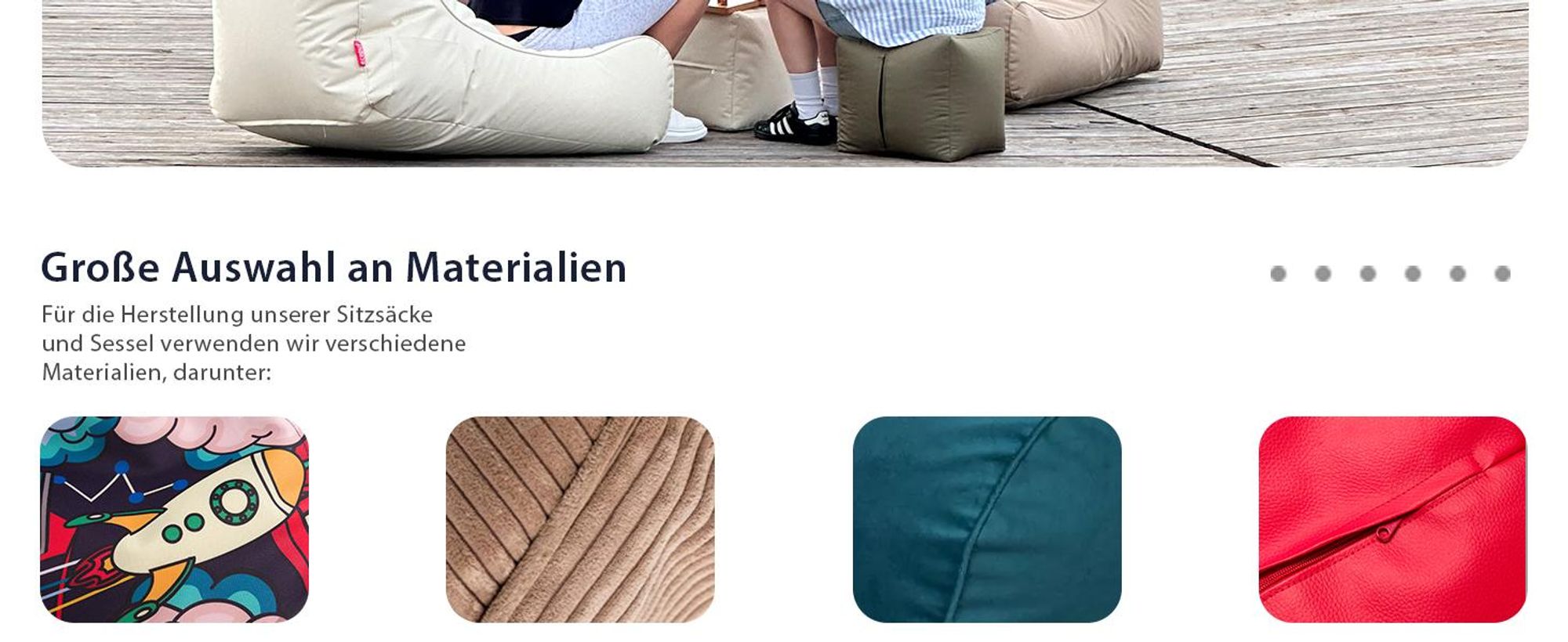 Ecopuf, Keiko, Sitzkissen Sessel Bean Bag, Sitzsack, für Innen, Cord, 100x80x85cm