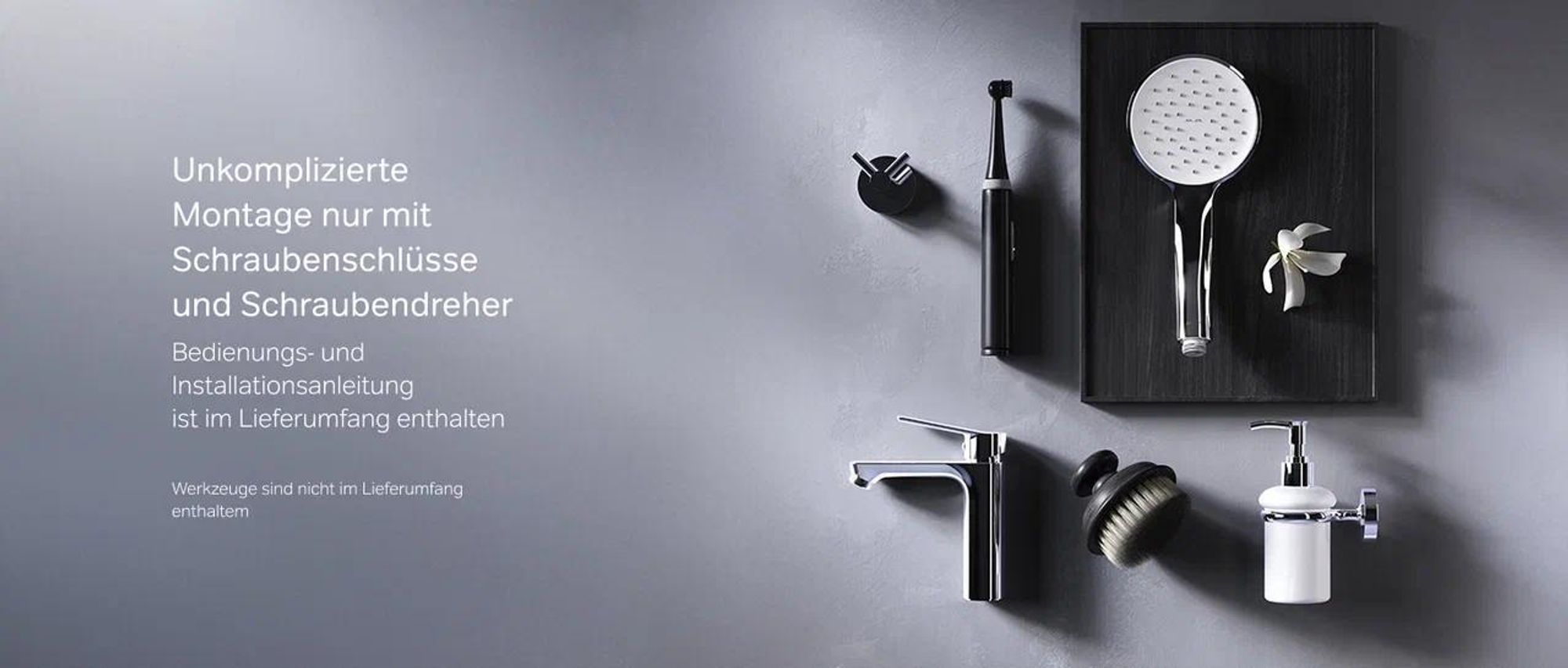 AM.PM Badarmatur mit Pop-Up Ablaufventil für Waschbecken Wasserhahn Bad Chrom Waschtischarmatur mit Ablaufgarnitur Ventil Ablauf