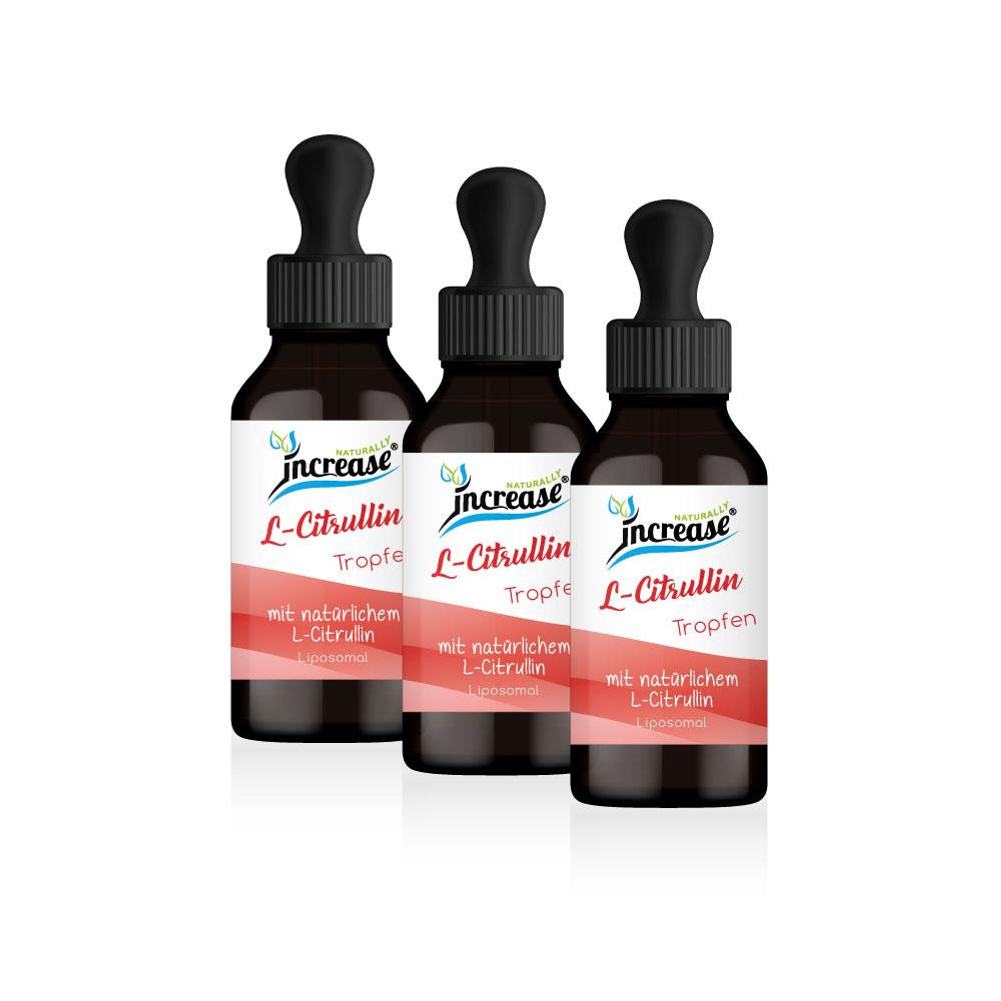 Nimm 3, zahl 2 Aktion Liposomale L-Citrullin Tropfen hochdosiert - 5000mg L-Citrullin pro Tag (450.000mg L-Citrullin in 3 Flaschen) - Keto MCT Öl