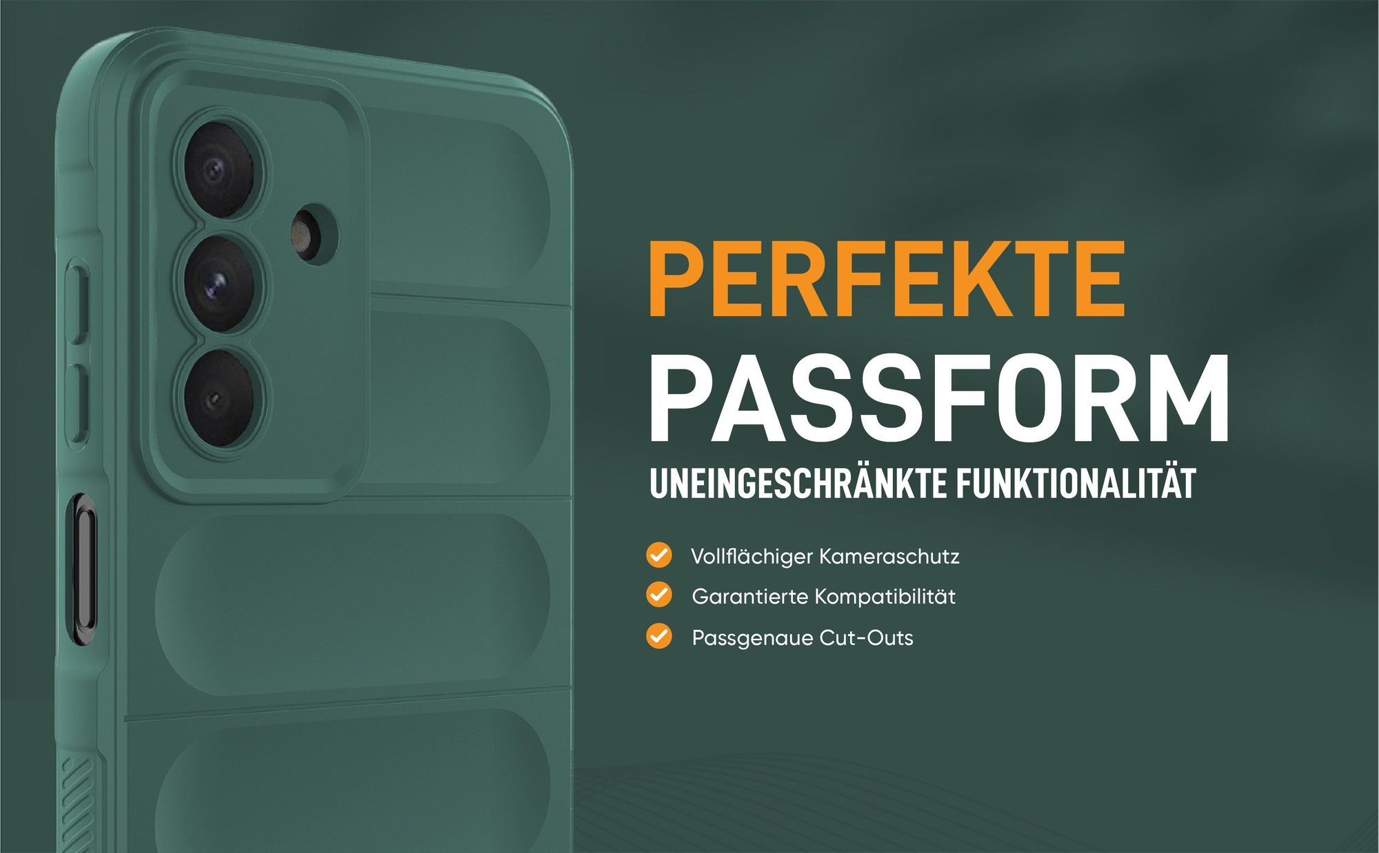 Grünes robustes Smartphone Cover für Samsung Galaxy A26 5G mit perfekter Passform