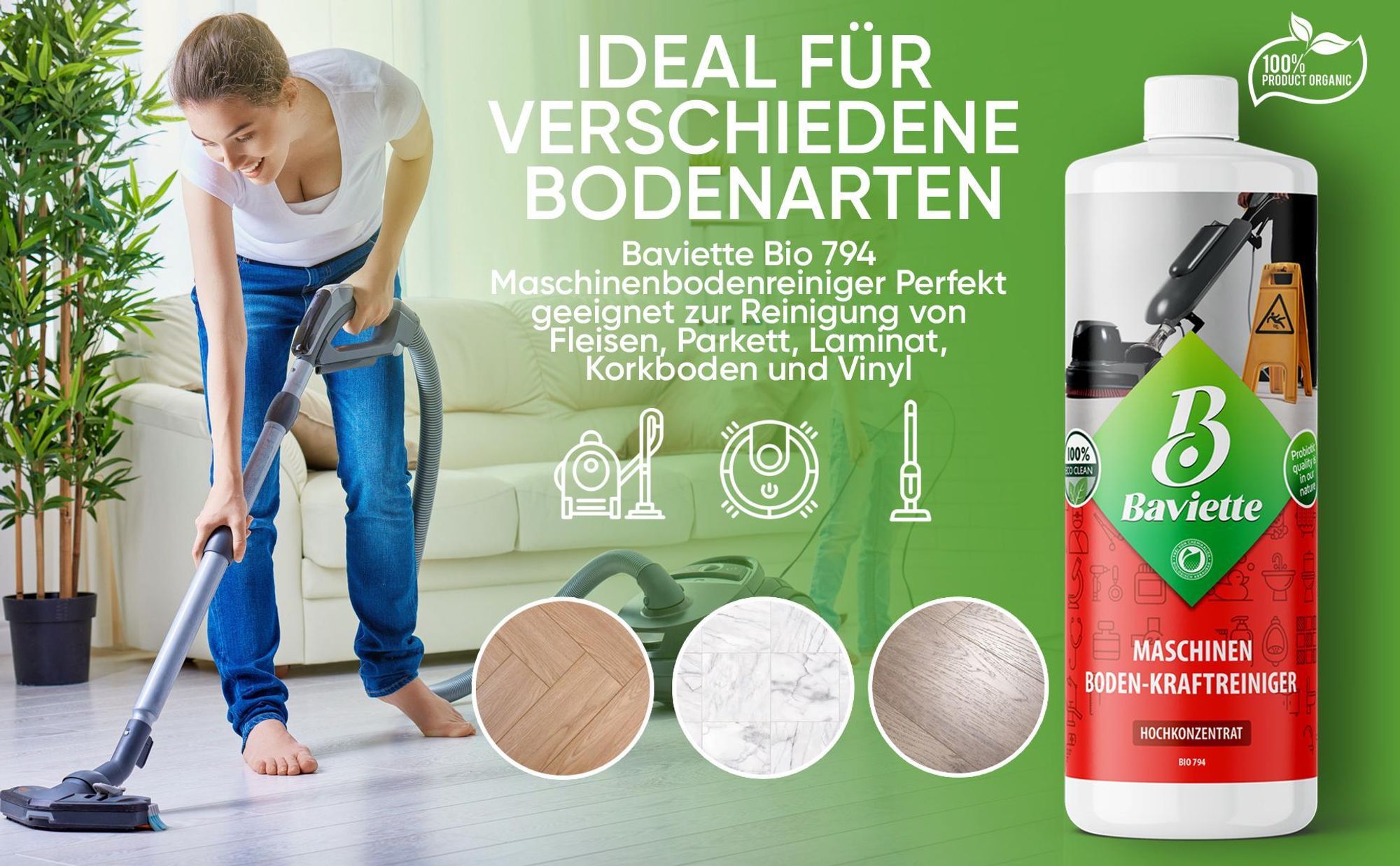 Baviette Bio 794 Instrumentenreiniger 500 ml – zur Vorreinigung medizinischer Instrumente in Arztpraxen, Kliniken und Laboren