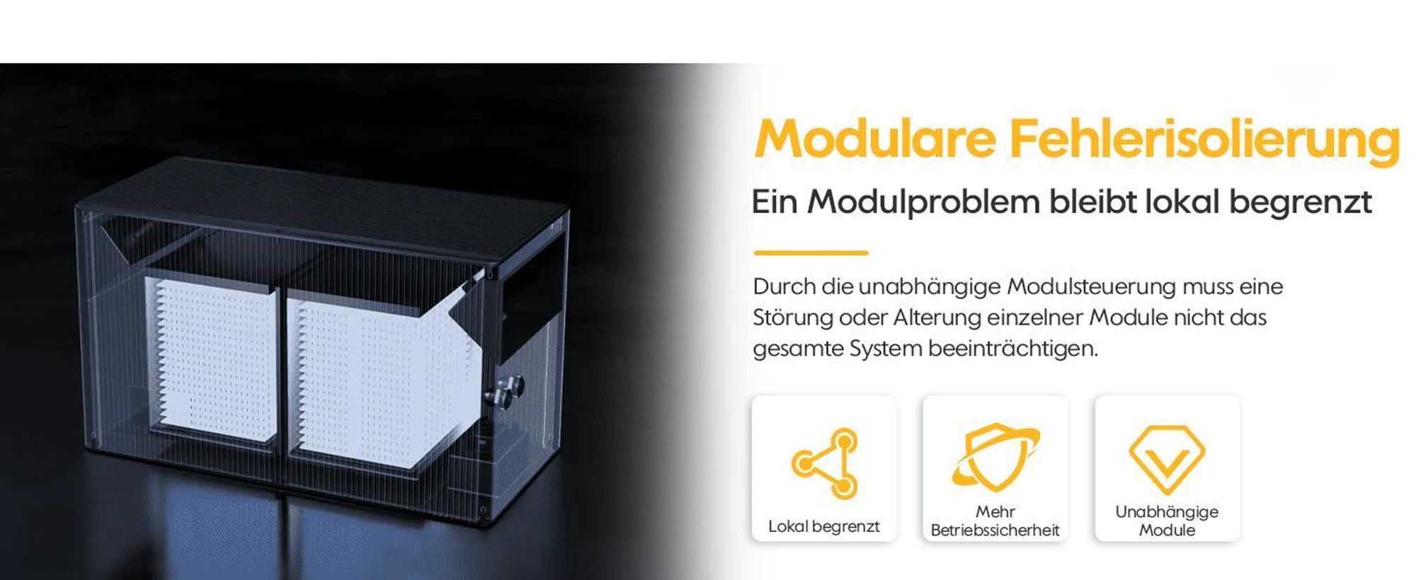 Balkonkraftwerk Speicher TSUN DCU2000Lite 2kWh (bis 10 kWh erweiterbar), 314Ah Industriezellen, 2400W PV Input mit Dual MPPT, Plug & Play (0% MwSt)