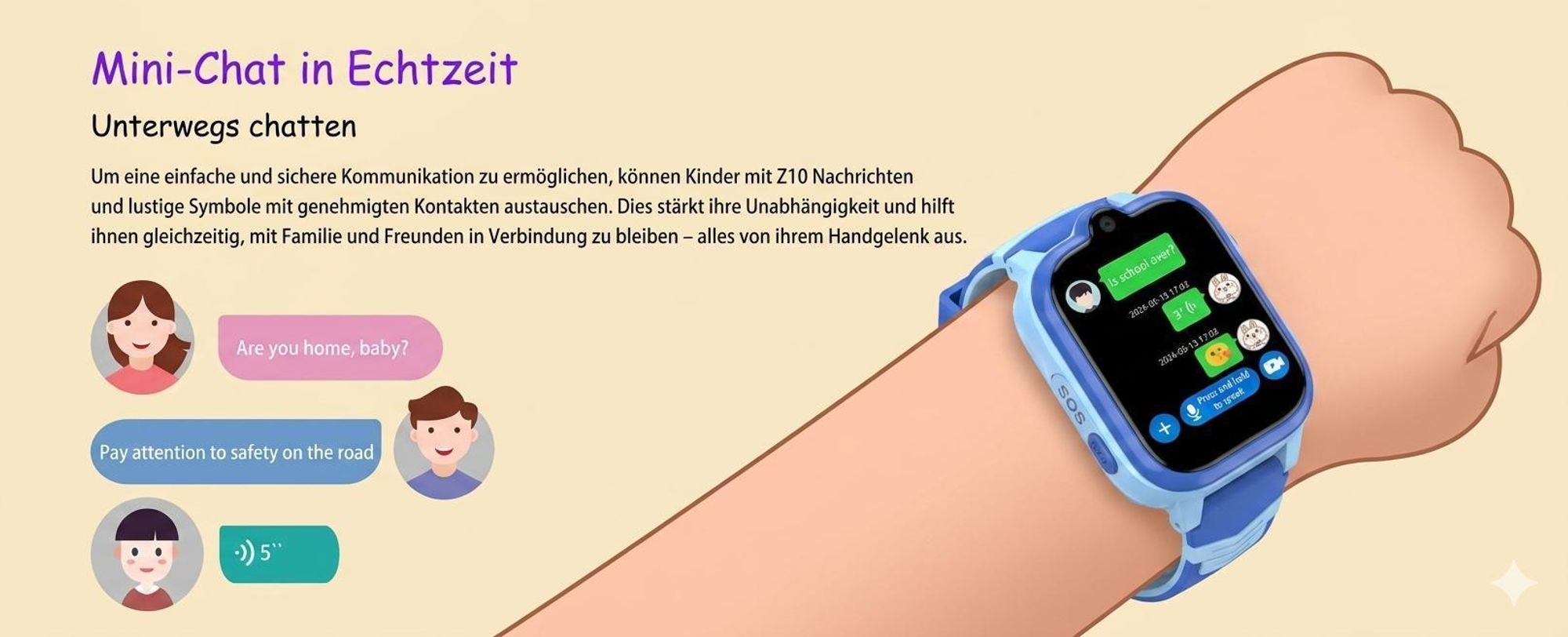 Blackview Z10 Kinderuhr smartwatch, GPS und 4G-Videoanrufe smartwatch, Bluetooth, IP67, 1.83" IPS, 1GB+8GB, 680mAh, Gravitysensor, LBS+WiFi+GPS, SOS