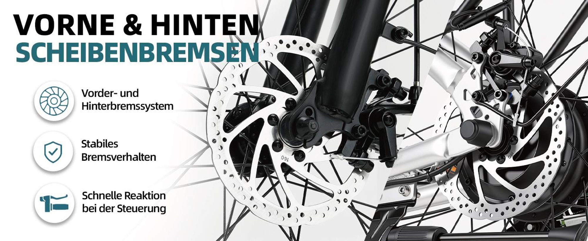 PiXELPiLOT E Bike 26 Zoll, City E-Bikes mit 250W Heckmotor, 36V 14,5Ah 522Wh Akku, Shimano 7-Gang, bis 75 km, Scheibenbremsen, Federgabel