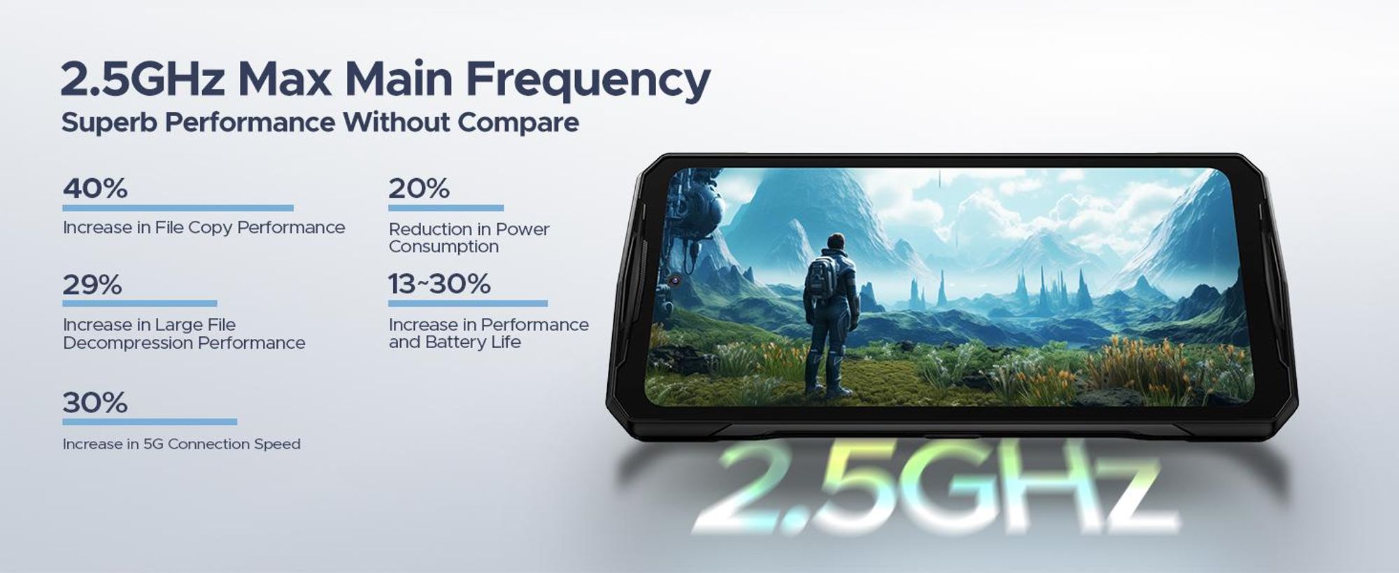 DOOGEE V40 outdoorový mobilní telefon bez smlouvy 5G - MediaTek Dimensity 7300 Android 14 mobilní telefon, 32GB RAM + 512GB ROM outdoorový smartphone, odolný mobilní telefon na staveniště