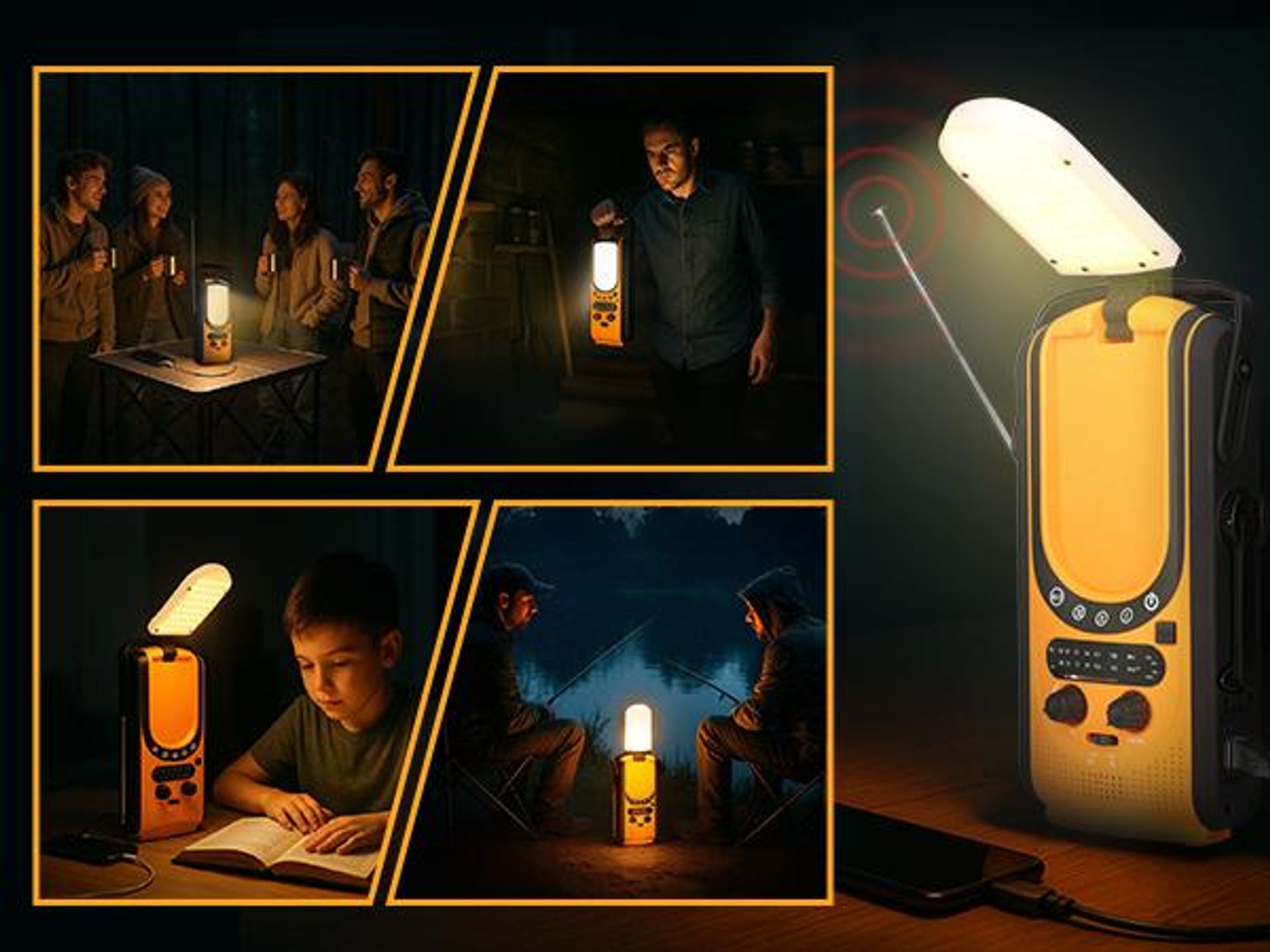 Extralink Notfallradio Solar Kurbelradio 6000mAh SOS