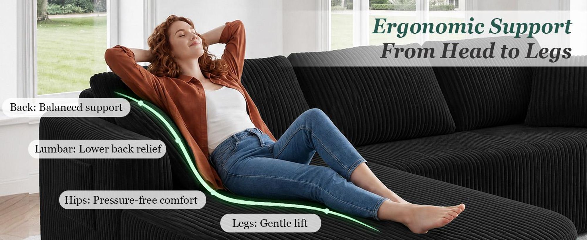 Divano angolare con funzione letto, divano modulare in velluto senza braccioli, divano con chaise longue, divano a forma di L con funzione letto, divani componibili con cuscini e tasche laterali, lunghezza 243 cm