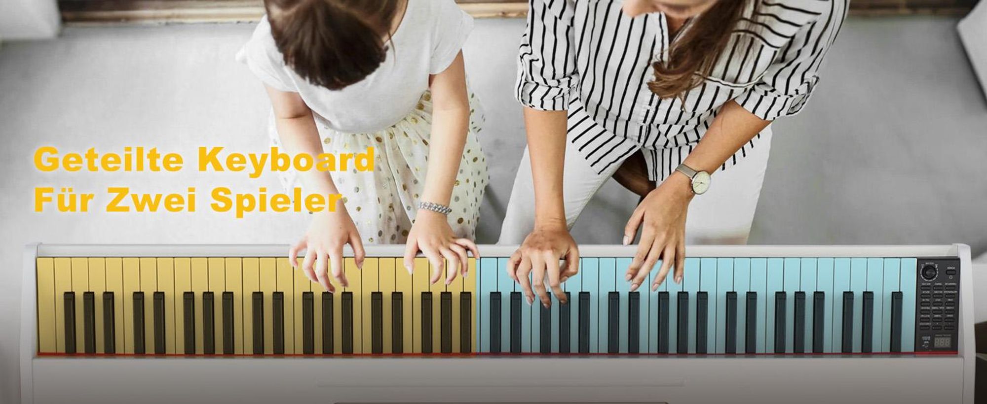 MUSTAR Digitalpiano 88 gewichtet Tasten mit 3 Pedalen für Anfänger, Kopfhöreranschluss, Split/Dual Voice, USB/MIDI,Weiß