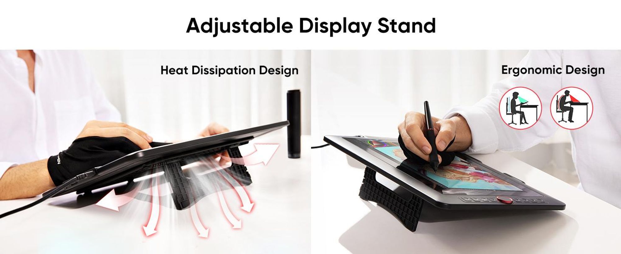XPPen Artist Display 13.3 Pro, Kabelgebunden, 5080 lpi, 293,76 x 165,24 mm, USB, 1 cm, 0,01 mm