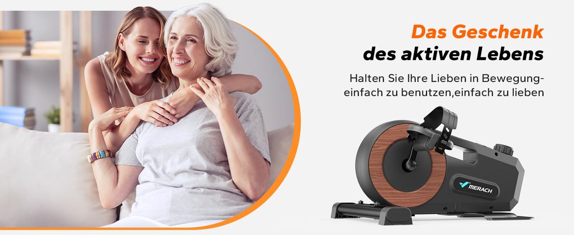 Mini Pedaltrainer – 8-Stufen Magnetwiderstand, leise <5 dB, LCD-Display & Anti-Rutsch-Basis, bis 100 kg, vormontiert, für Senioren & Büro