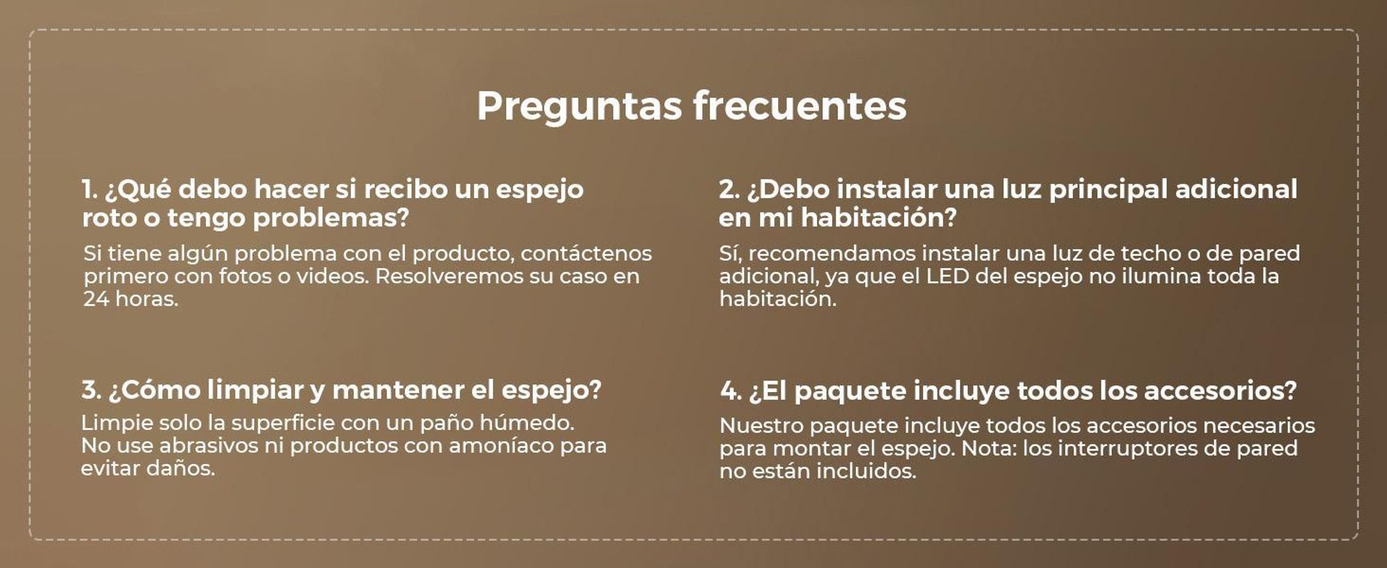 Espejo de pared LED S'AFIELINA, 95x60 cm – Espejo de baño con iluminación, vidrio HD, regulable, LED de 3 colores, antiniebla, para colgar horizontal o verticalmente