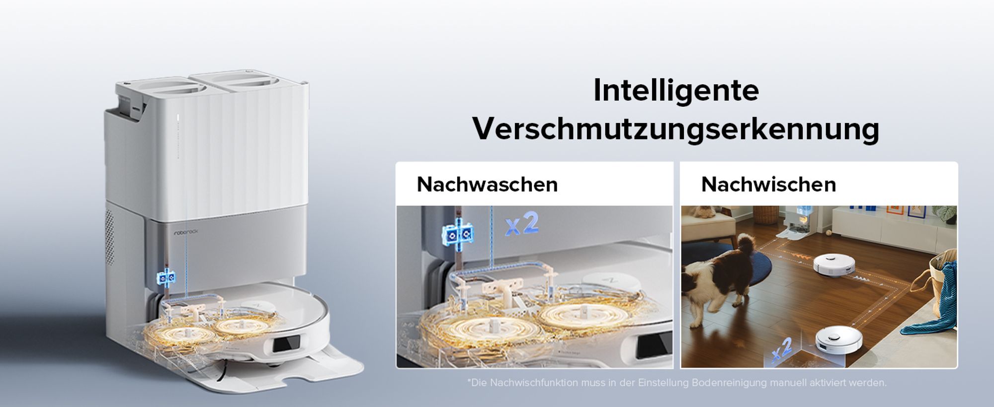Roborock Qrevo Edge S5A Staubsauger Roboter 18.500 Pa(Upgrade von S8 Pro Ultra), 75℃ Heißwasser-Moppwäsche, Dual Anti-Tangle, FlexiArm Design™ Schwarz
