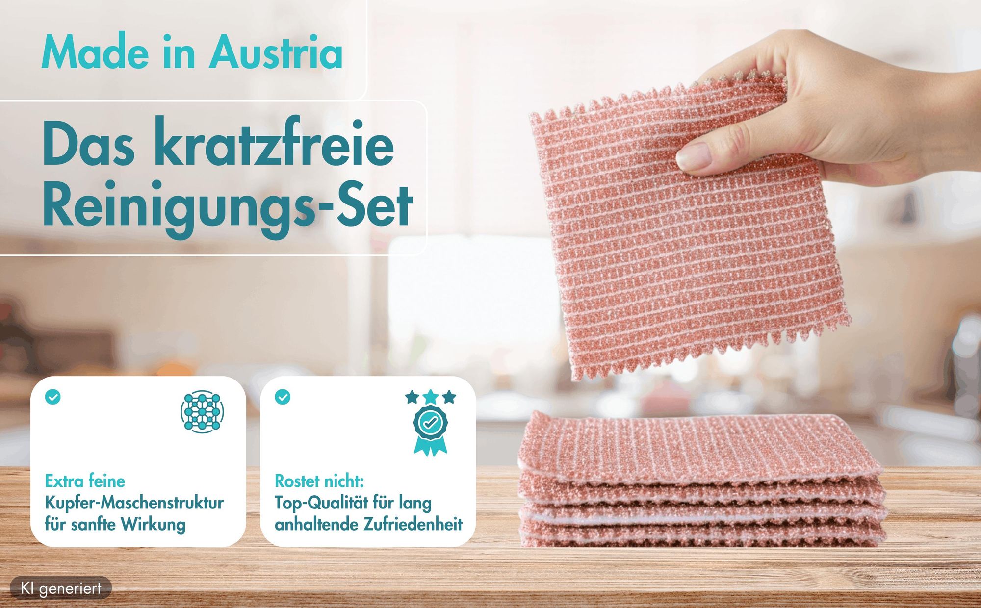 Kupfertuch von Haushalt und Genuss