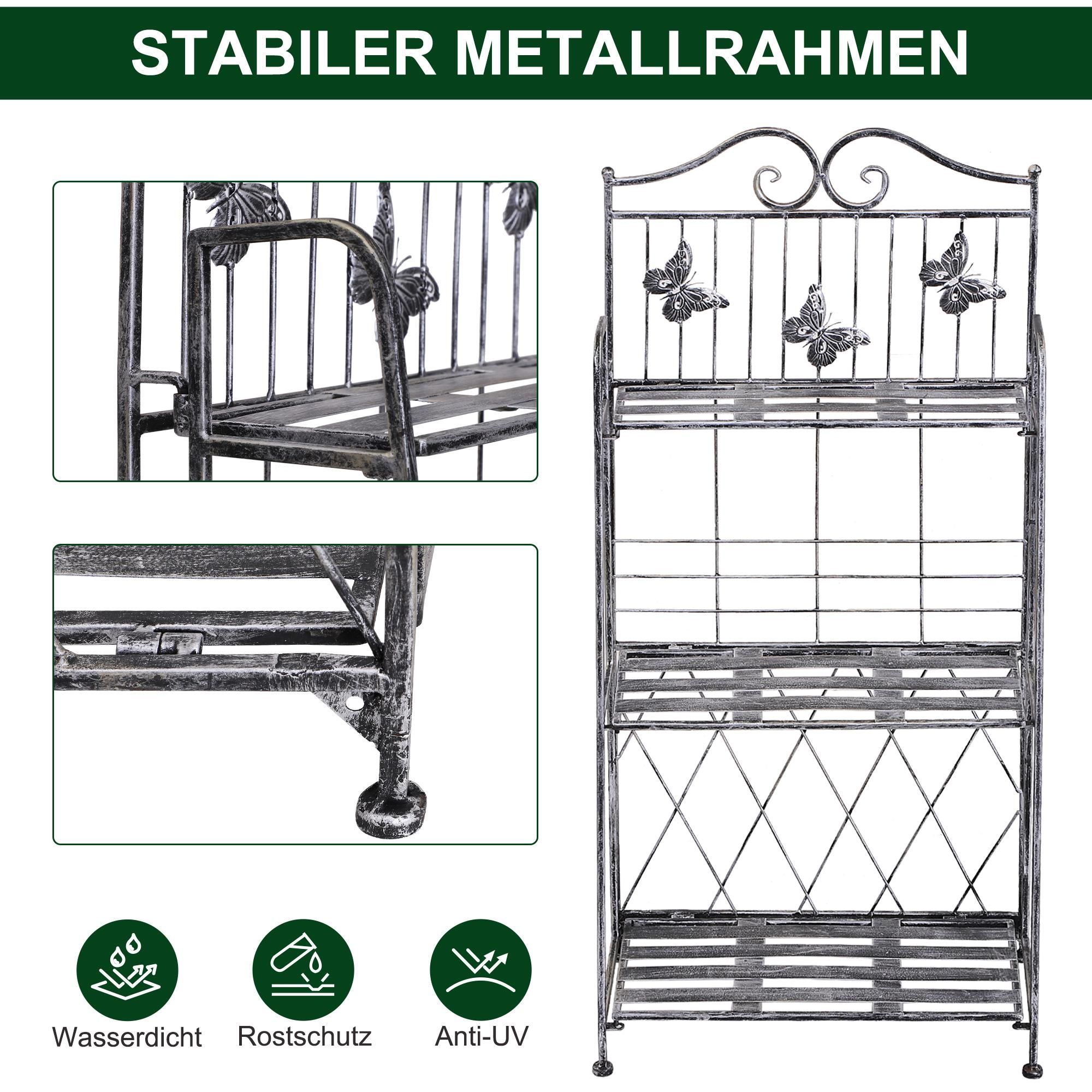 Metall 3 Pflanzenregal