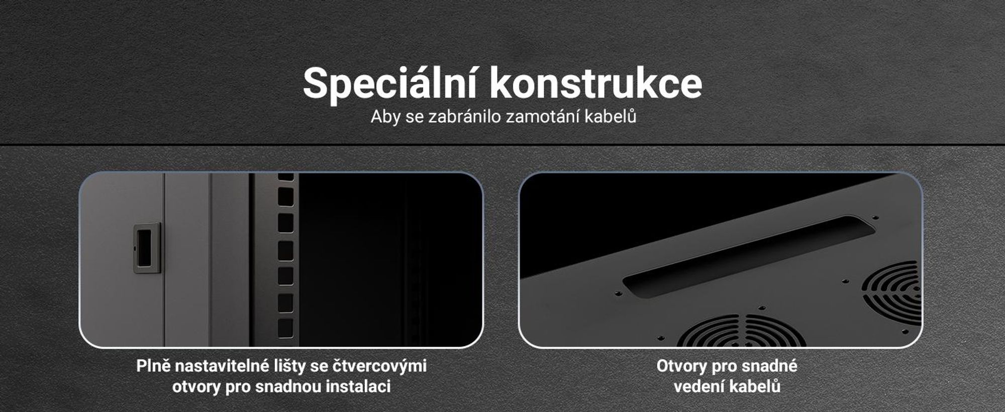 Extralink Rackmount-Schrank 6U 600x450 Grau Wandmontage - Wandmontiertes Regal - 6U - 60 kg - Sperrschloss - Ablageschienen - Grau