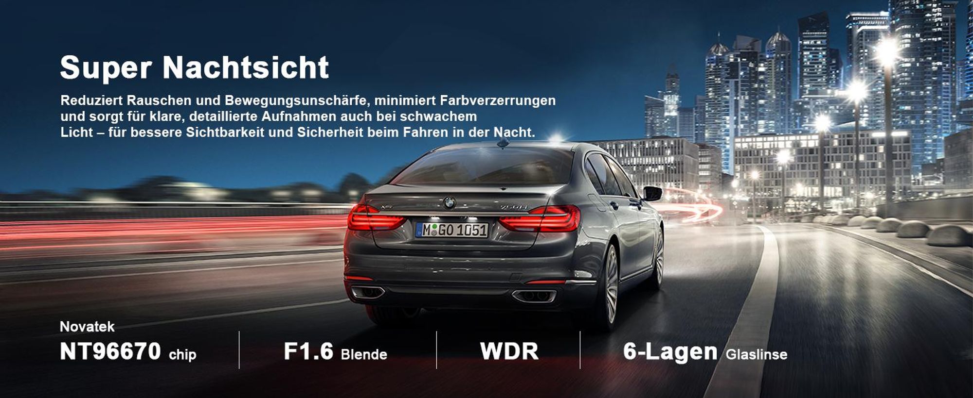 dashcam auto vorne und hinten 4K+1080P, Wi-Fi/APP Mini Dual Auto Kamera, 64GB,Parküberwachung, 170°Weitwinkel