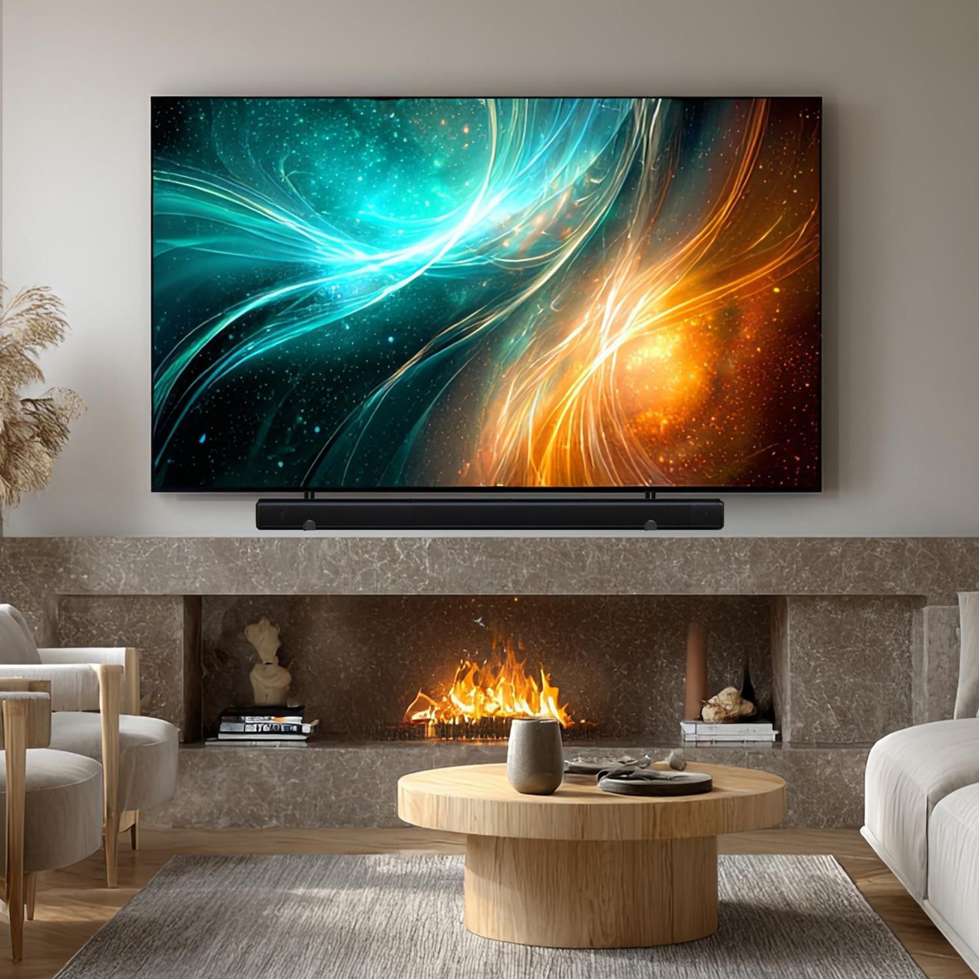 Universal Soundbar Halterung bis 15kg Lautsprecherhalterung für die Montage unter TV