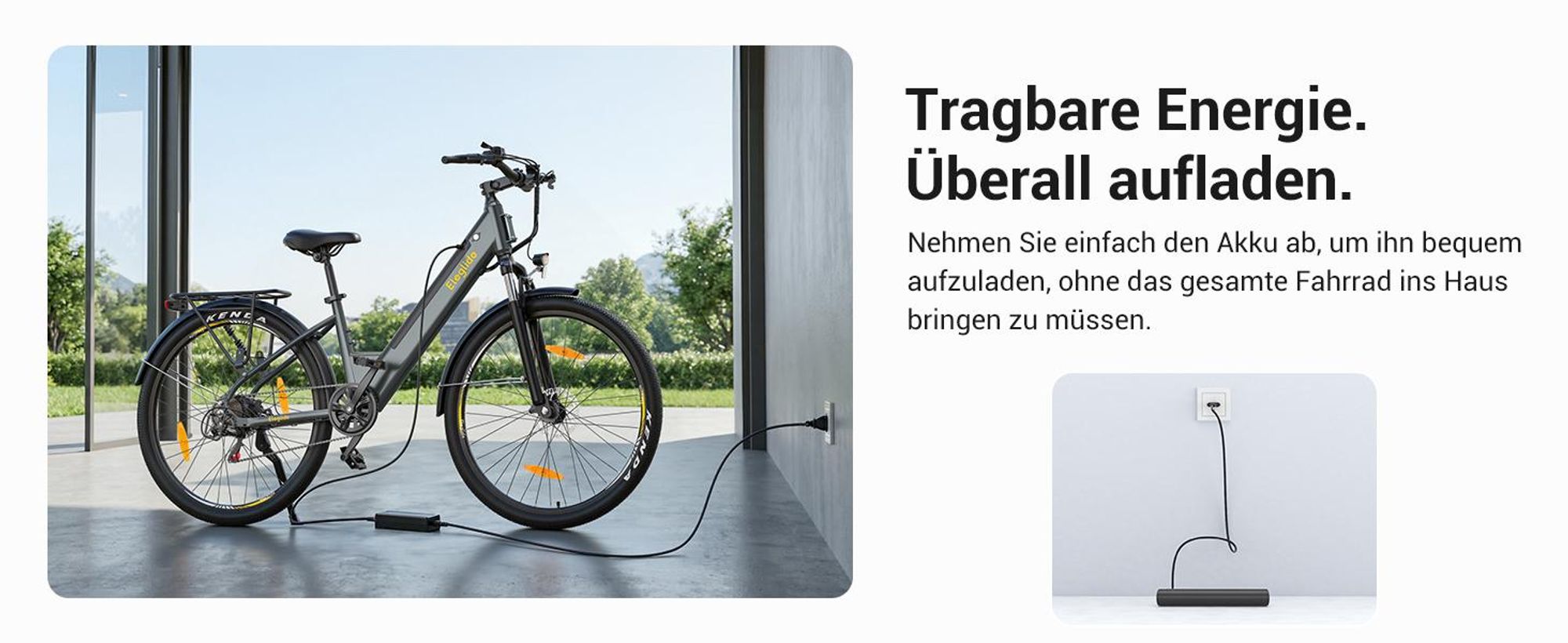 Eleglide T1 ST City E-Bike Pedelec 250W 100km Reichweite Shimano 7-Gang Tiefeinsteiger 27,5" USB Licht Gepäckträger