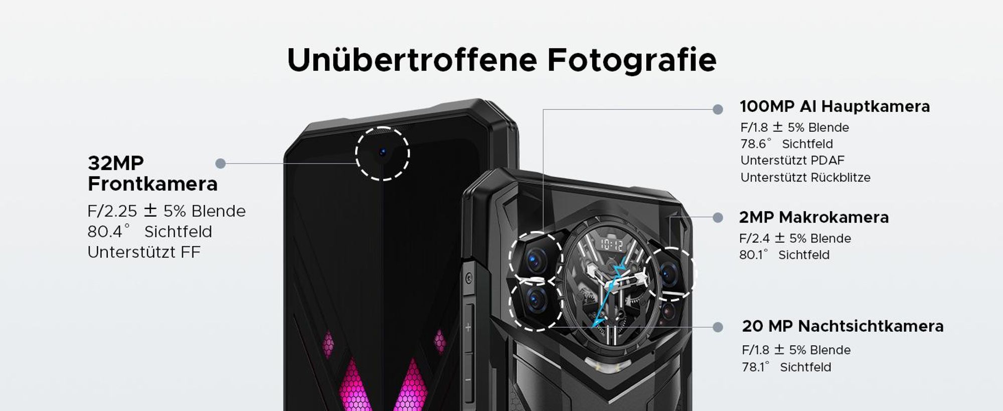 Doogee S200 Ultra 5g 12gb/1tb 6.6´´ Schwarz Schwarz One Size