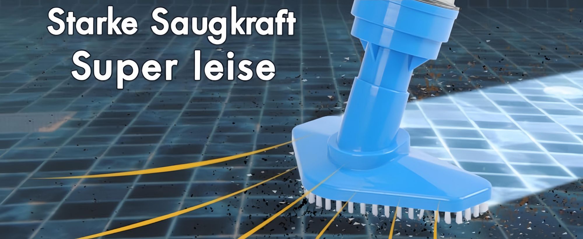 3-in-1 Kabelloser Poolstaubsauger | Wiederaufladbares Pool-Staubsauger-Set | Mit Filterelement Sonstiges Poolzubehör,für Sand und Schmutz,0.23l,Blau