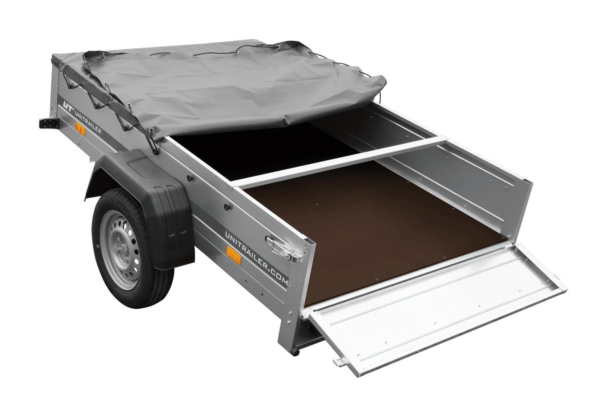 Anhänger mit Plane 750 kg GARDEN TRAILER 201 KIPP [mit Flachplane und Stützrad]