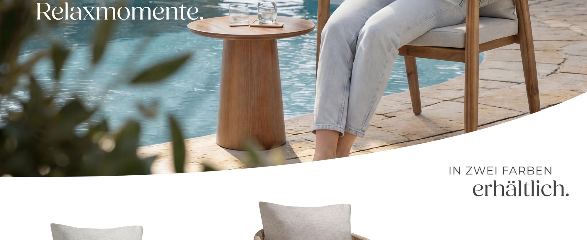 tectake® Gartenstuhl Manacor, Ropedesign