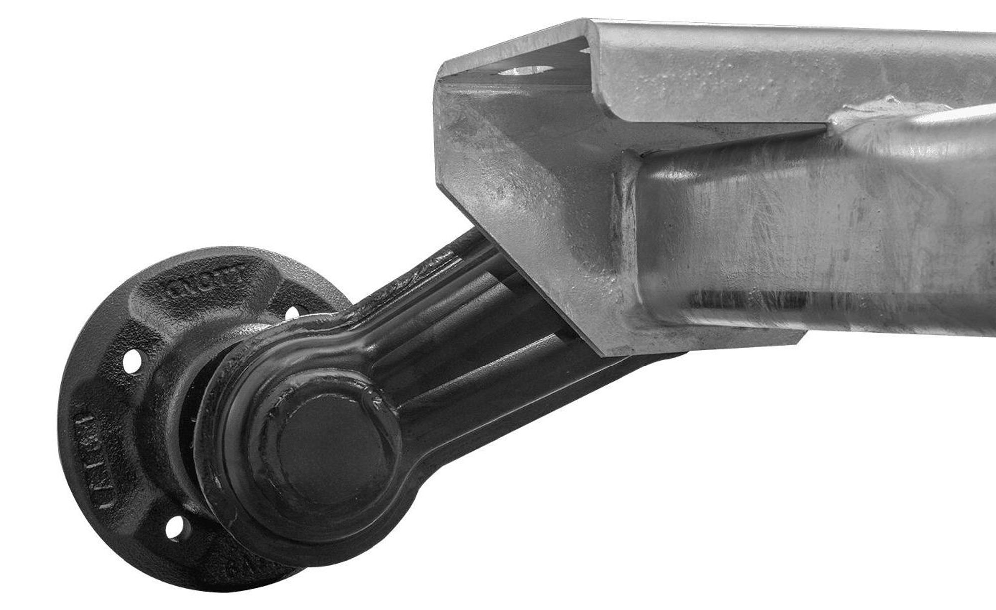 KNOTT ungebremste Achse 750 kg, 1190 mm Auflage, für leichte PKW-Anhänger