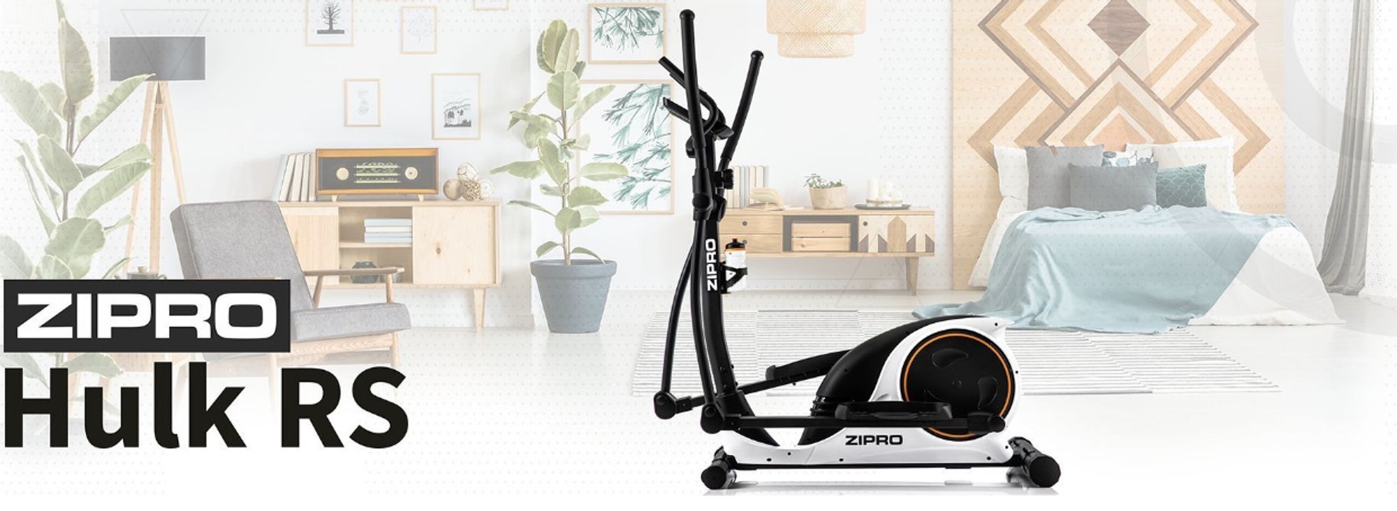 Zipro Crosstrainer Hulk RS – Magnetischer Ellipsentrainer bis 150kg Belastbar 8kg Schwungmasse Leiser Riemenantrieb Heimtrainer mit Pulsmessung