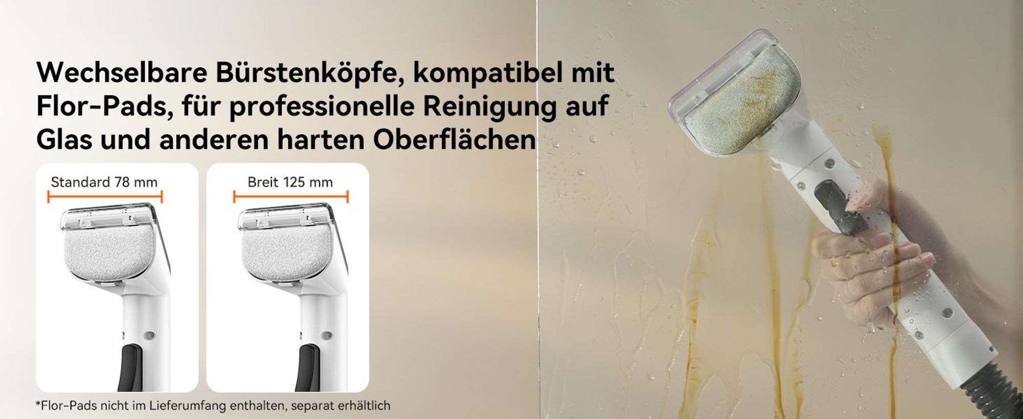 Uwant Y100 Steam Polsterreiniger Gerät, 3-in-1 Dampfreiniger für Sofa, Teppich und Auto mit 18KPA, 1750W Heißdampf, 65°C Heißwasser,Kaltwasser