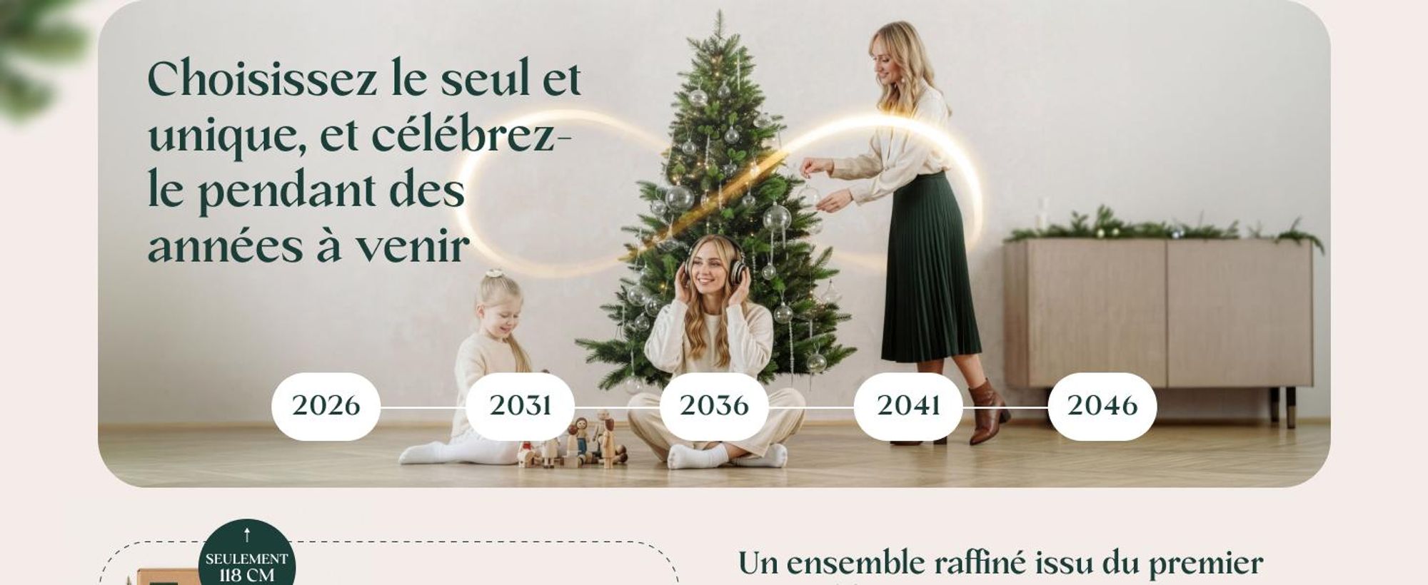 FAIRYTREES : Sapin de Noël, variété Nordmann Premium, 180 cm, éléments naturels moulés par injection, fabriqué dans l'UE, sapin de Noël avec support en bois de frêne fabriqué à la main