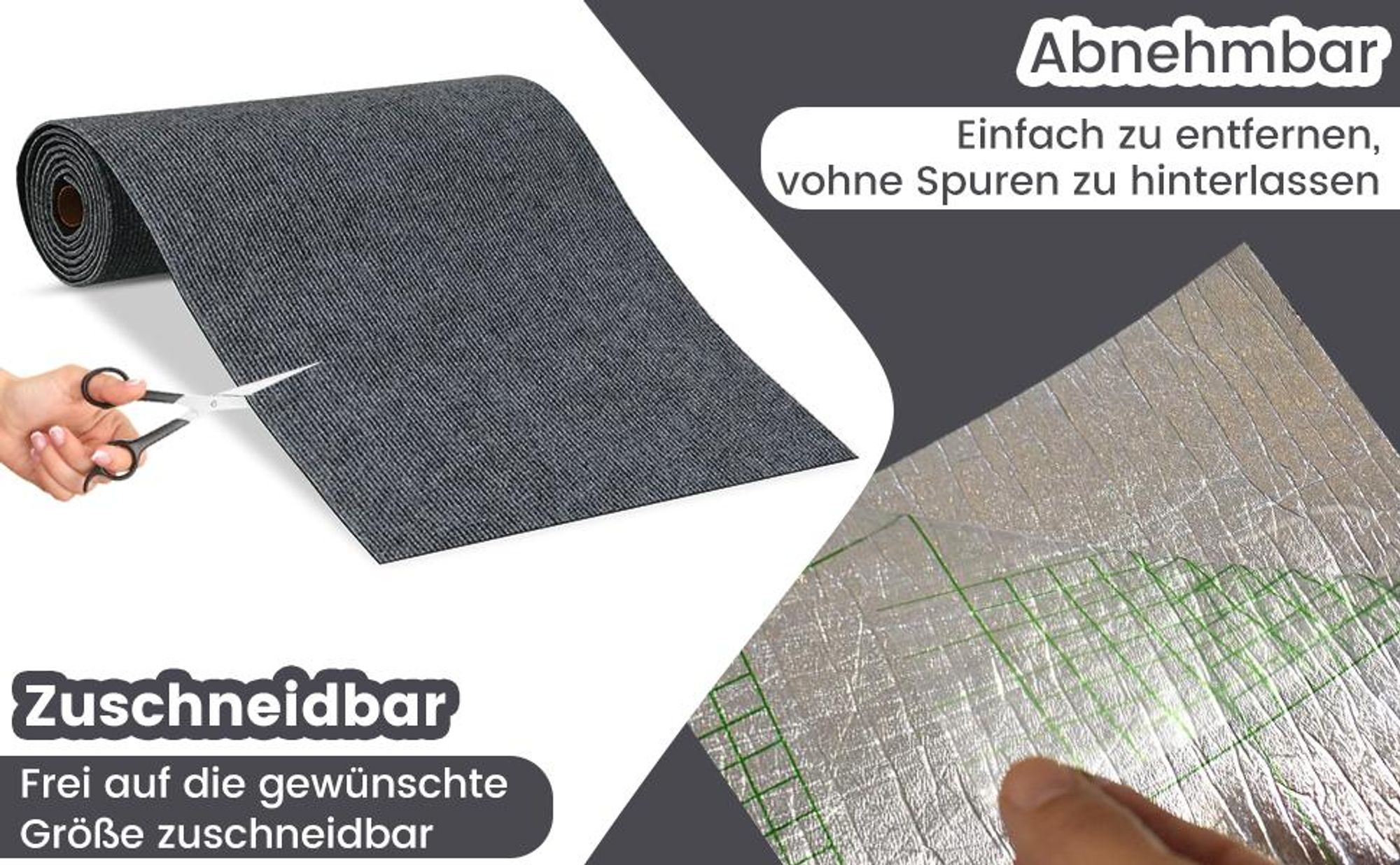 Katze Kratzschutz Matte, Kratzmatte, Kratzbrett Katze, Kratzschutz Sofa Katze, Katzenkratzmatte, DIY Selbstklebend, für Wände, Sofas, Böden