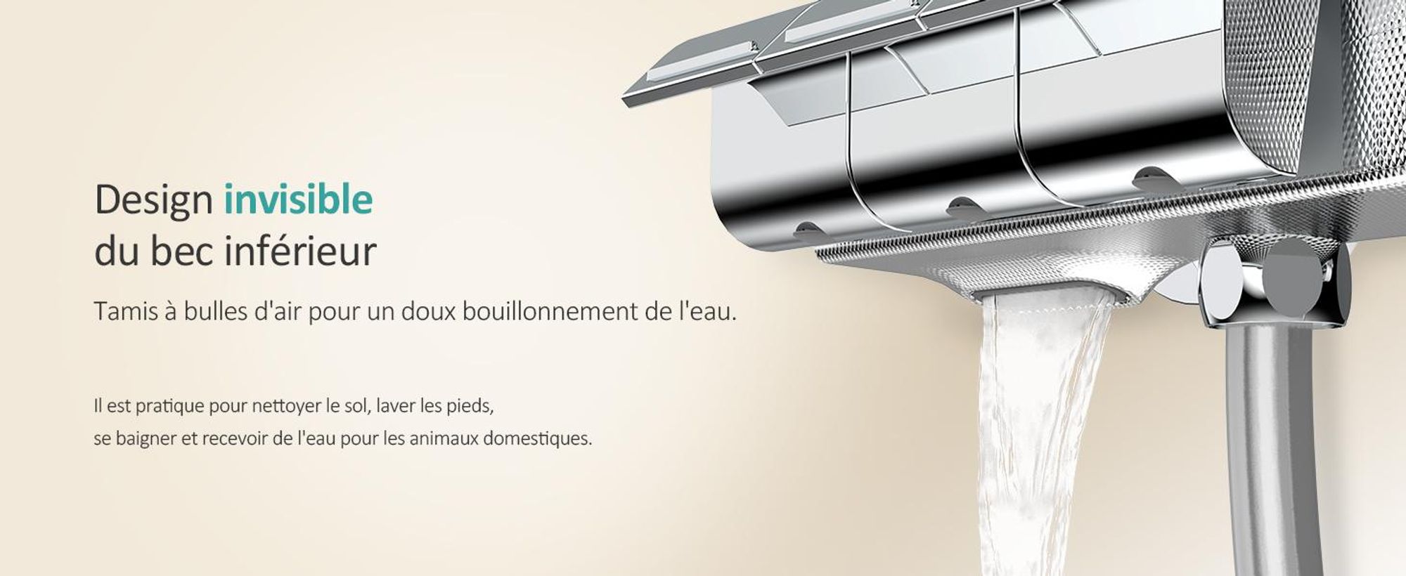 Système de douche EMKE avec thermostat, pommeau de douche pluie de 36x24 mm, douchette à main avec 3 intensités de jet, douche pluie, robinetterie de salle de bain et de douche, conforme à la norme KTW, finition chrome
