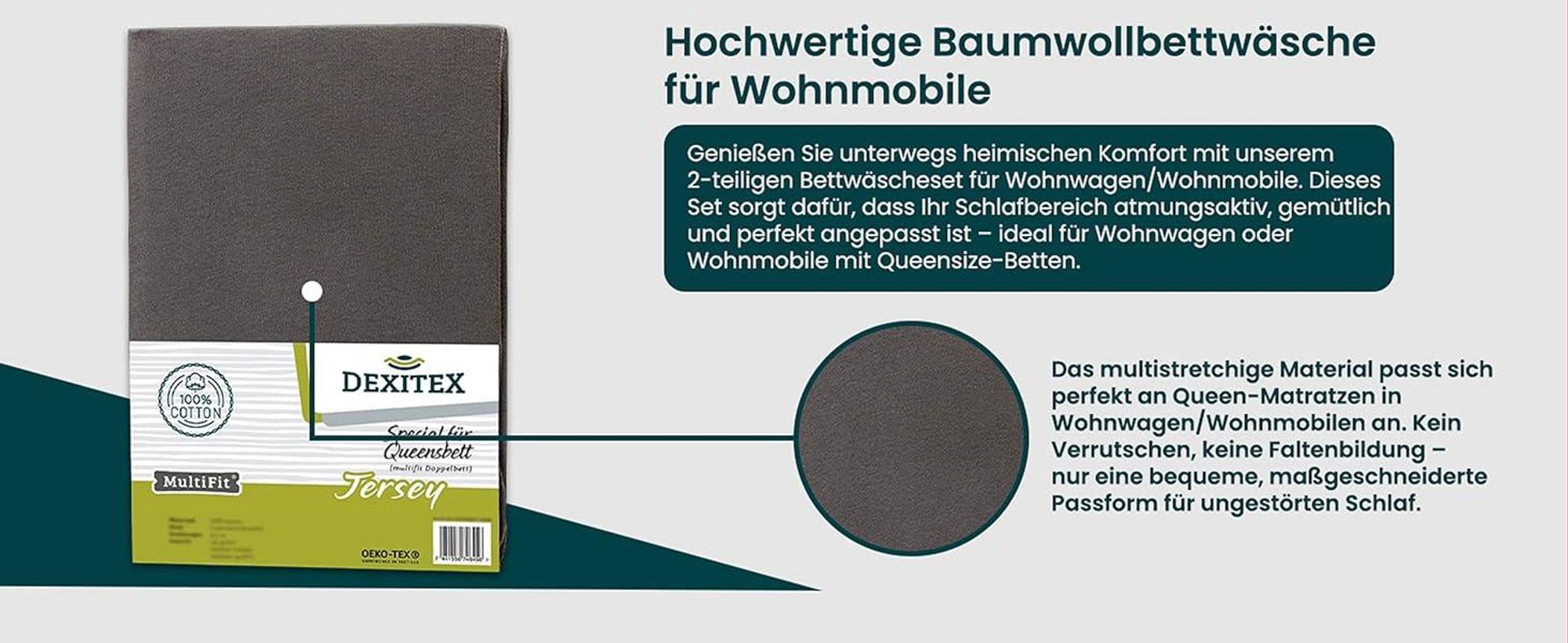 hochwertige Baumwollbettwäsche für Wohnmobile