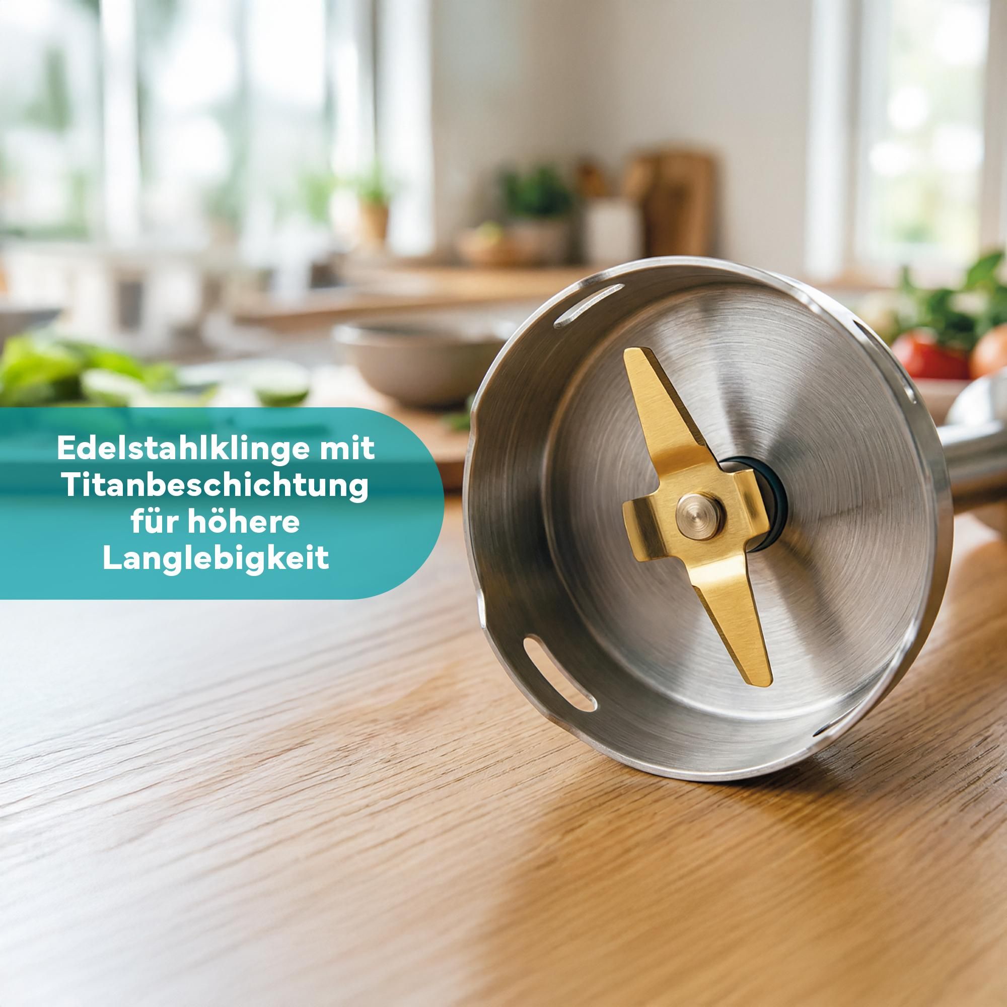 Titanbeschichtete Edelstahlklingen