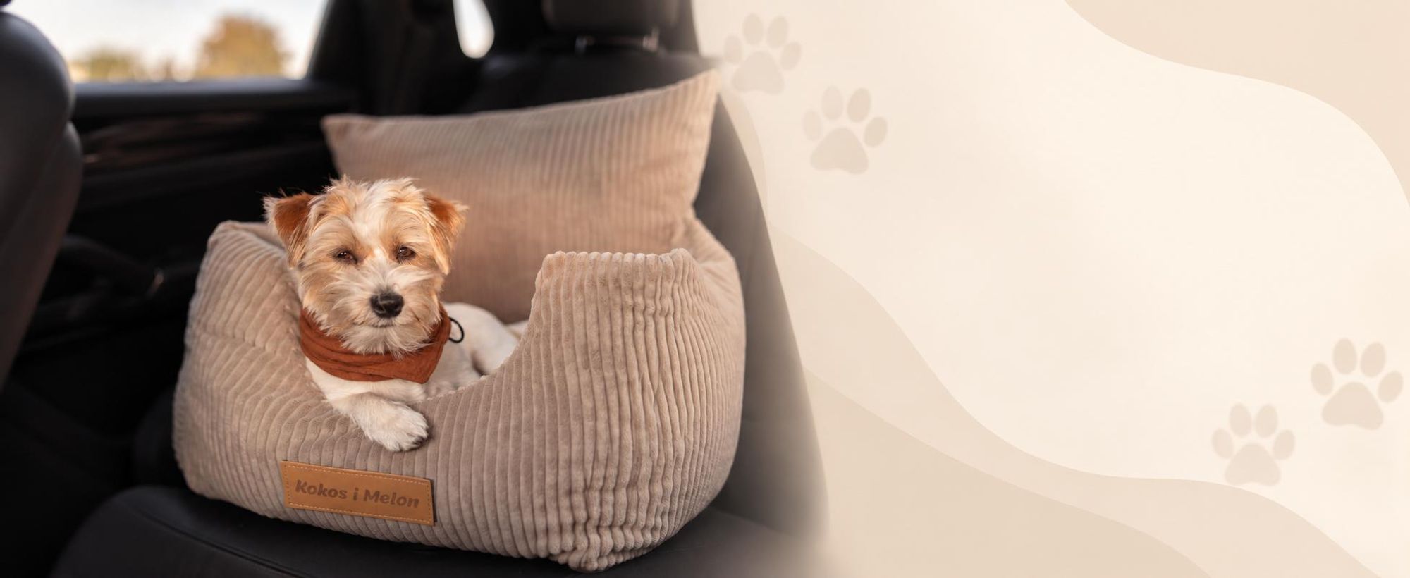 Dogeste seggiolino auto & cuccia da auto per cani piccoli