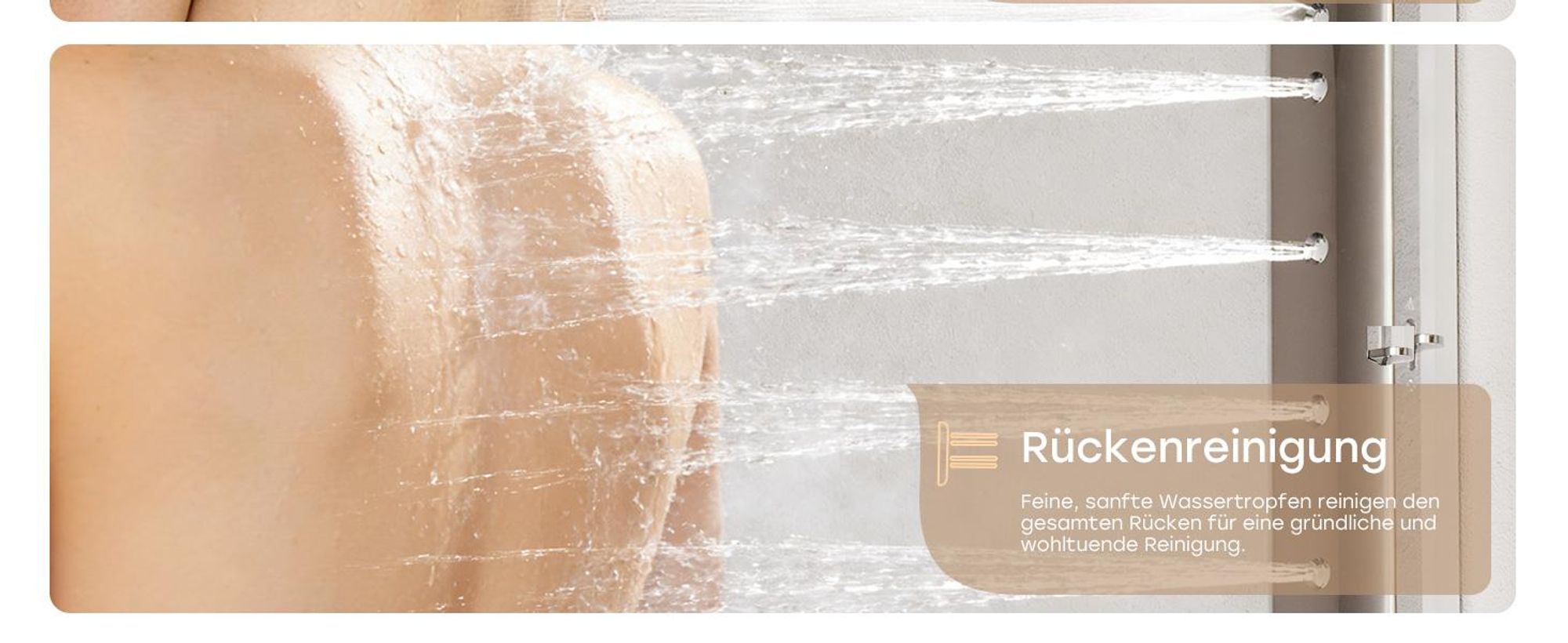HOROW Regendusche Set Chrom, Duschset Duschsystem mit 4 Massage-Modi, Klappbares Duschset, Höhenverstellbar, ohne Armatur, passt auch für Badewannen