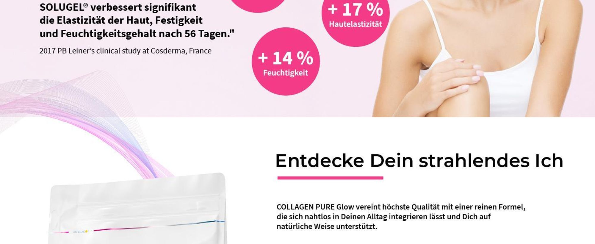 COLLAGEN PURE Glow – 100% reines Kollagen Pulver