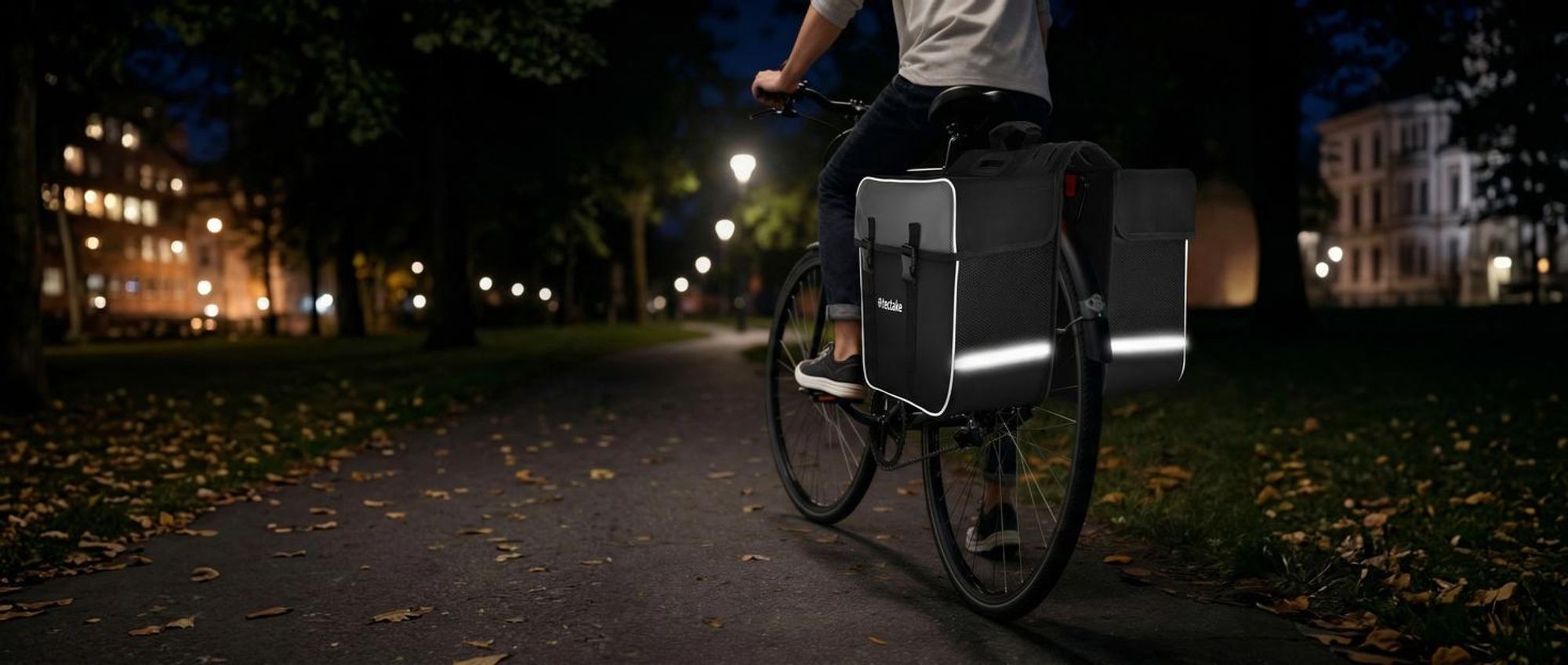 Set Fahrradtasche Georg und Fahrradrahmentasche große Fahrradtasche mit 2 Fächern wasserabweisend und robust