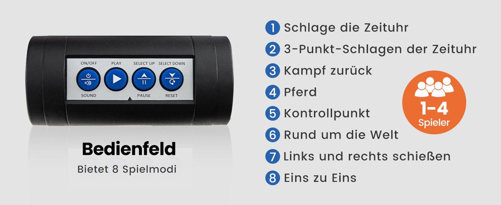 COSTWAY Basketballkorb Basketball Automat inkl. 4 Bällen klappbar Basketballständer Basketballspiel Schießmaschine
