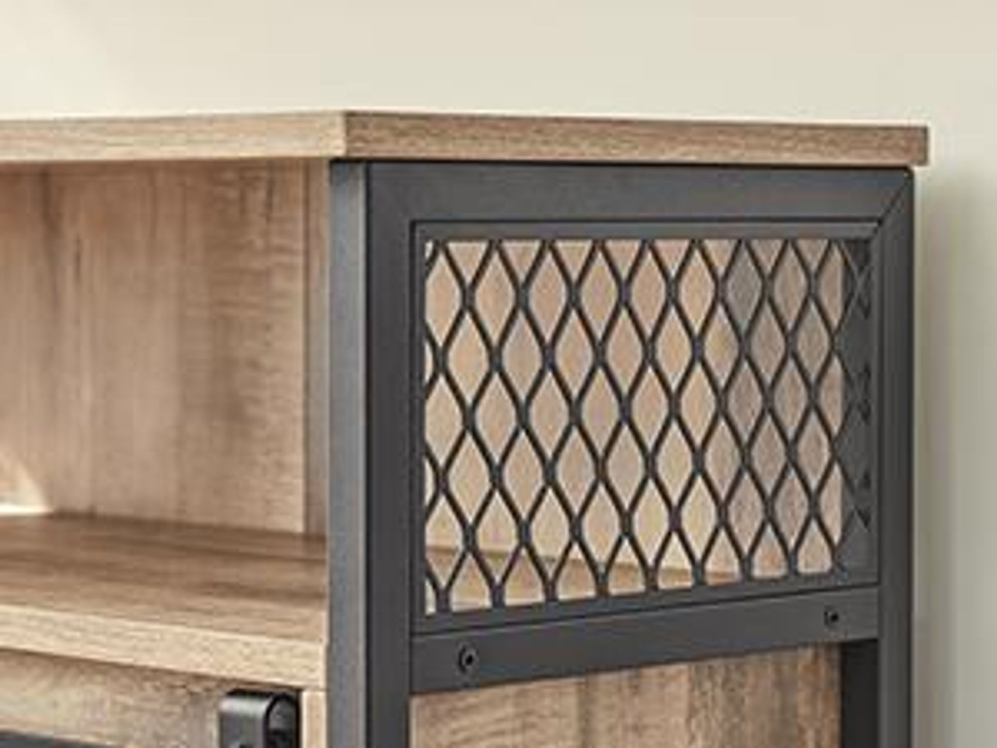 VASAGLE Sideboard Küchenschrank, mit 2 Schiebetüren, verstellbare Ablagen