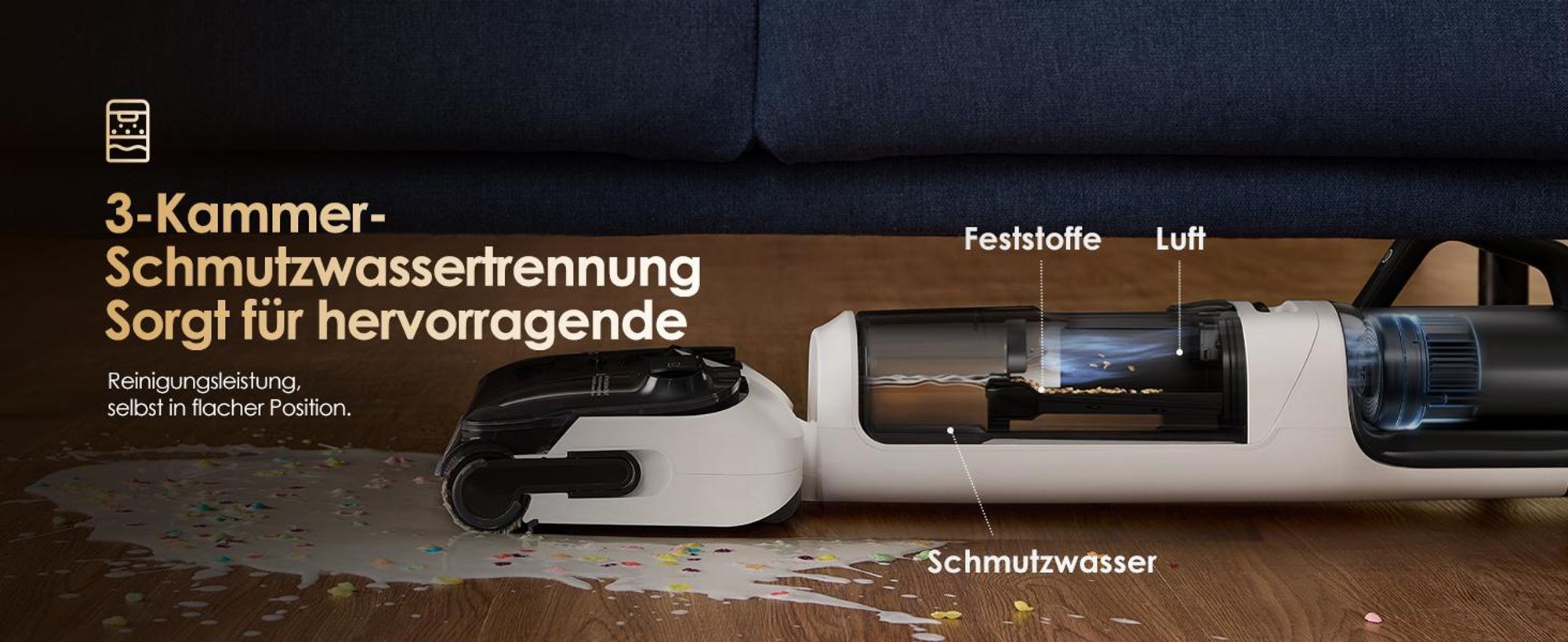 Tineco Floor ONE Switch S6 Stretch Breeze Nass Trockensauger 180° Lay-Flat 85°C Flashdry 5-in-1 Selbstreinigung Handstaubsauger (Stretch S6 Combo)