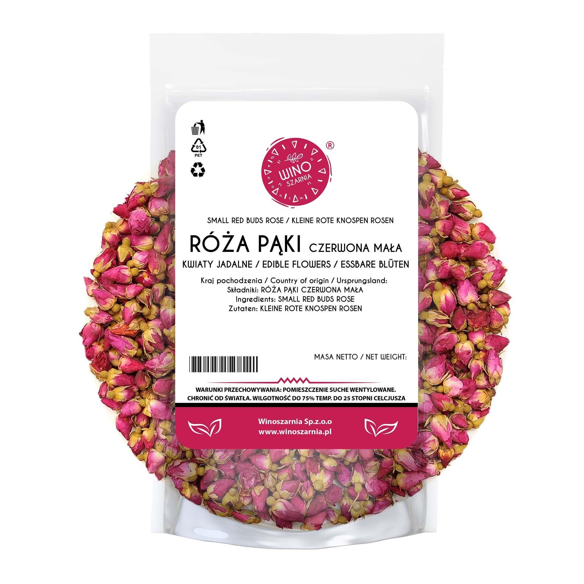Pupeny ruží, červené, malé, jedlé kvety – 100 g